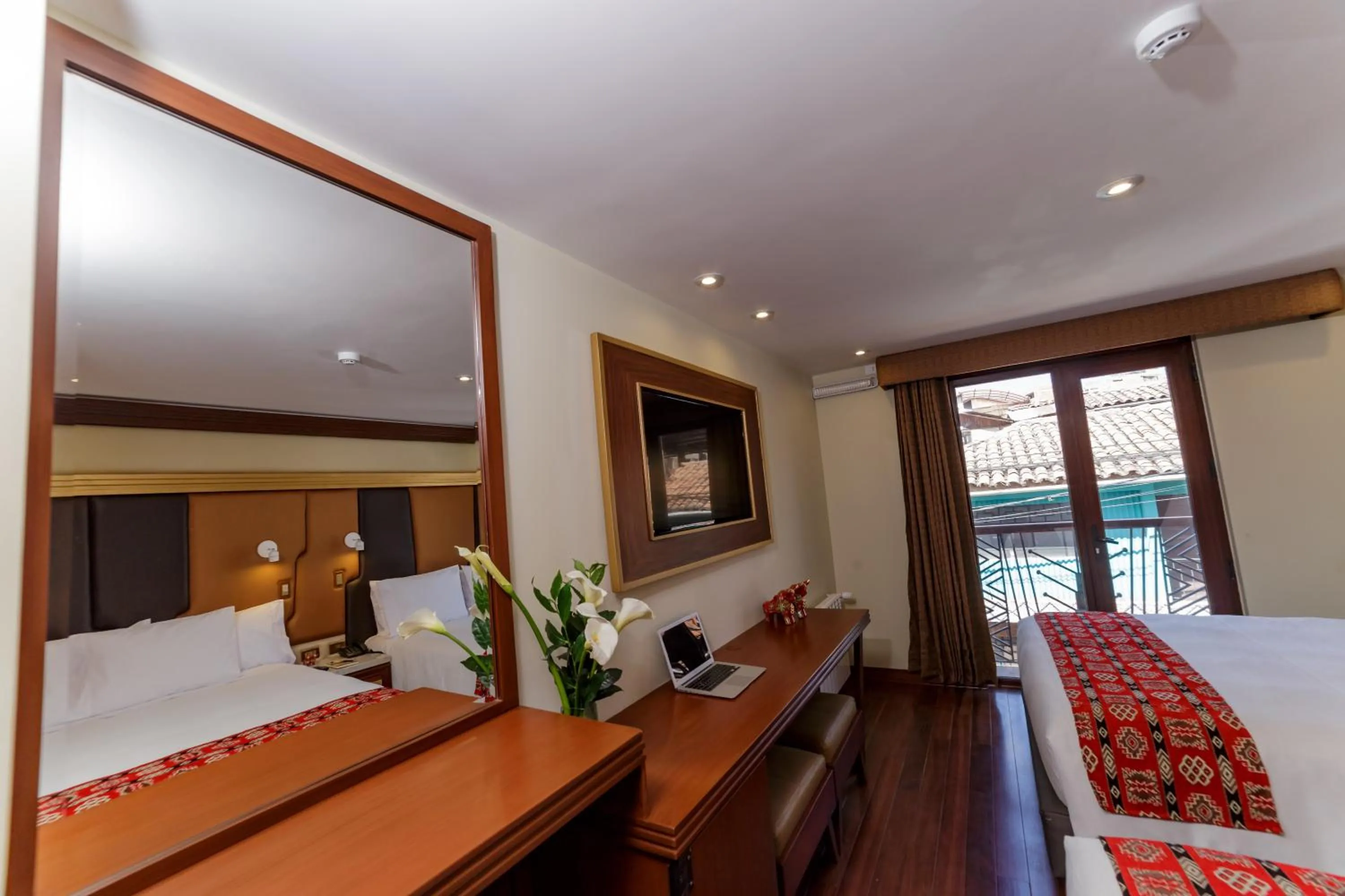 Bed in Yawar Inka Hotel