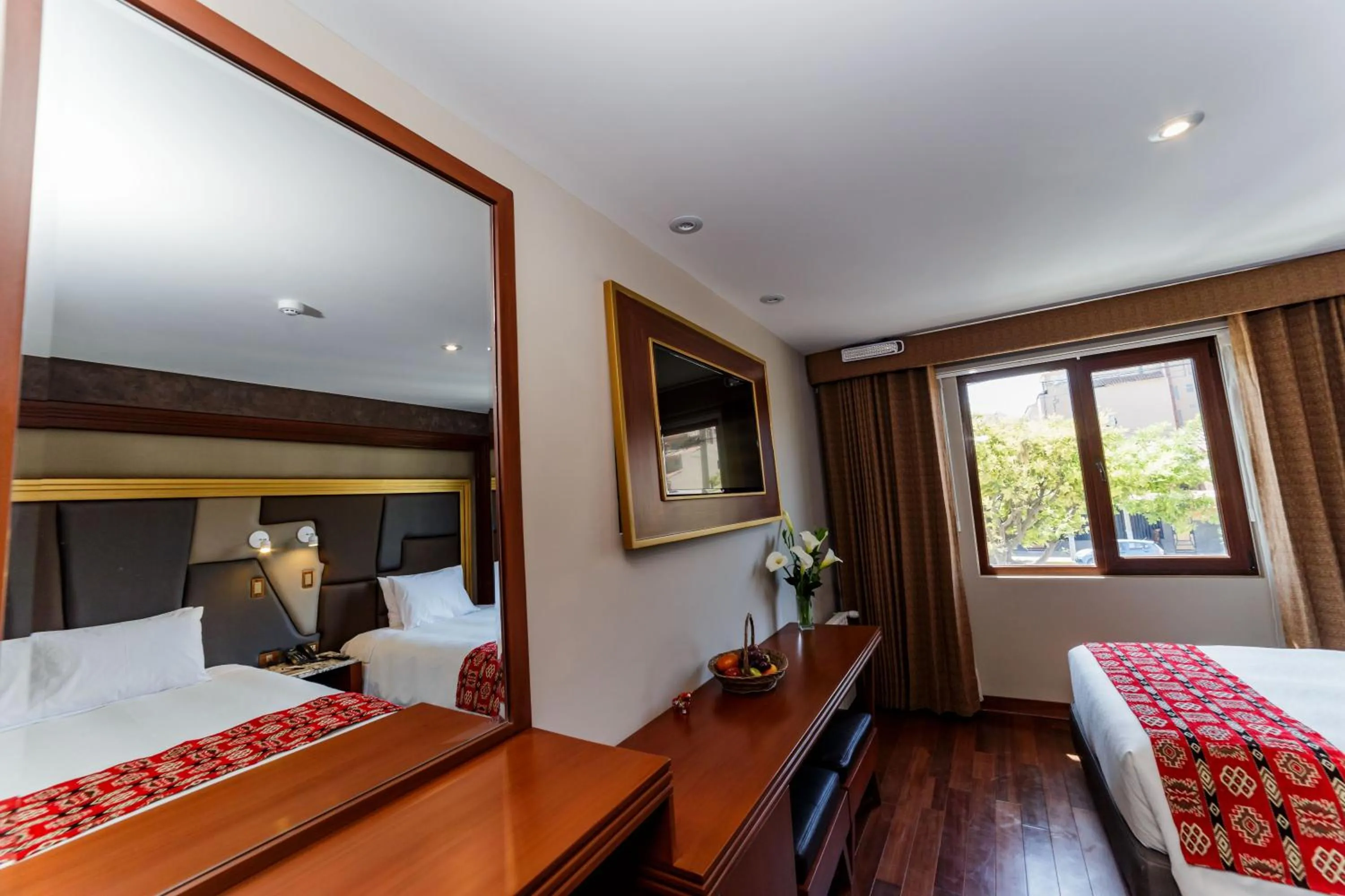 Bed in Yawar Inka Hotel