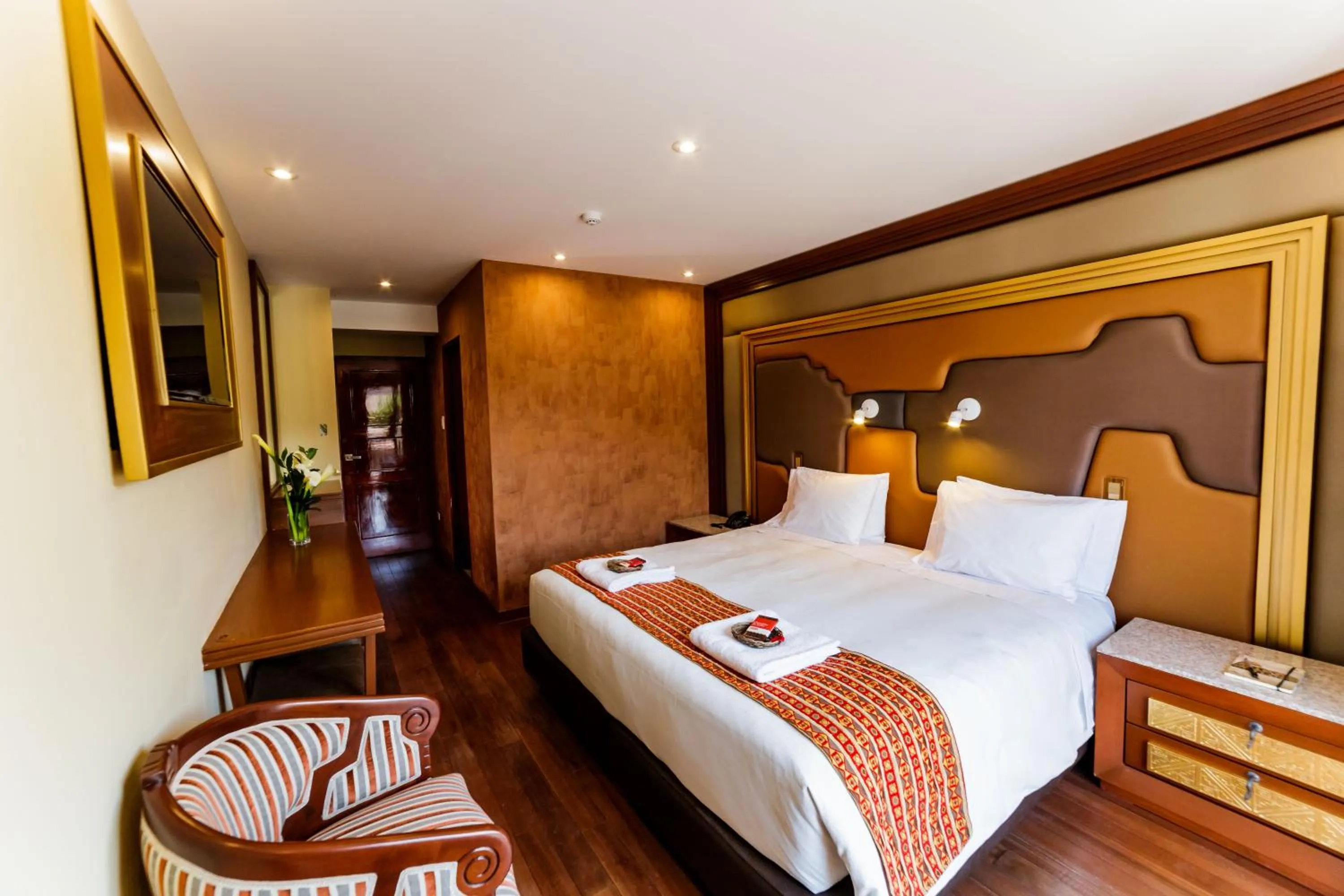 Bed in Yawar Inka Hotel