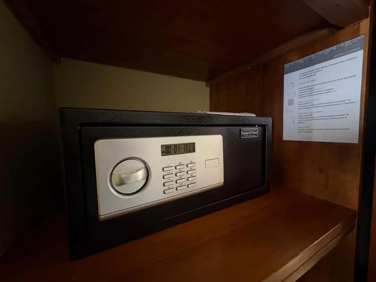 safe in Konke Calafate Hotel