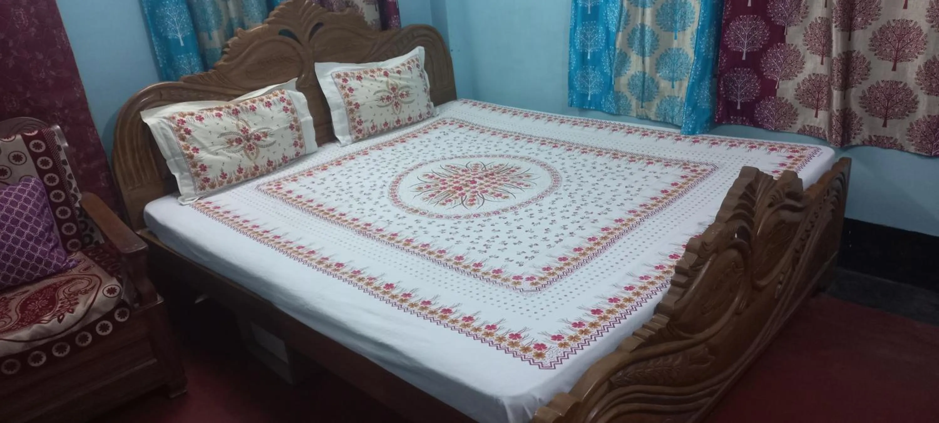Bed in Kiran Guest House
