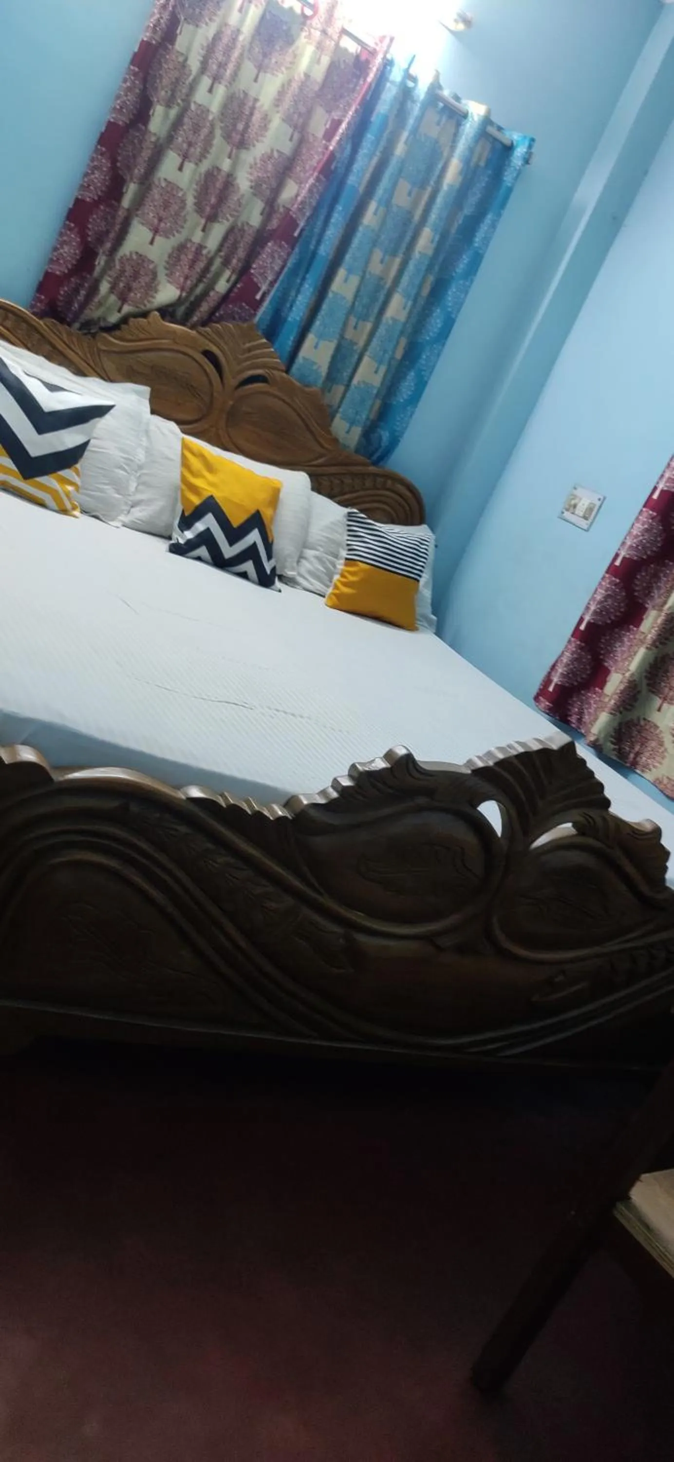 Bed in Kiran Guest House