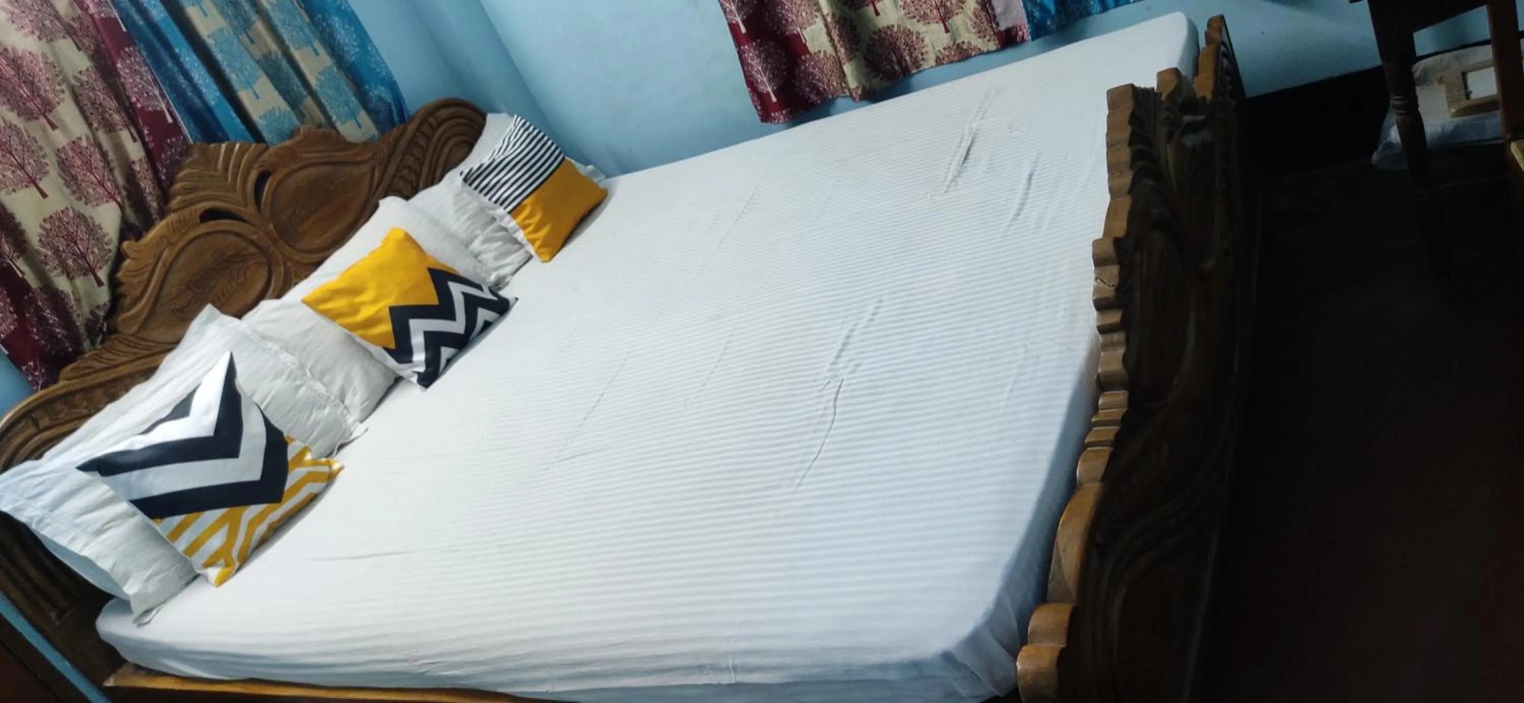 Bed in Kiran Guest House