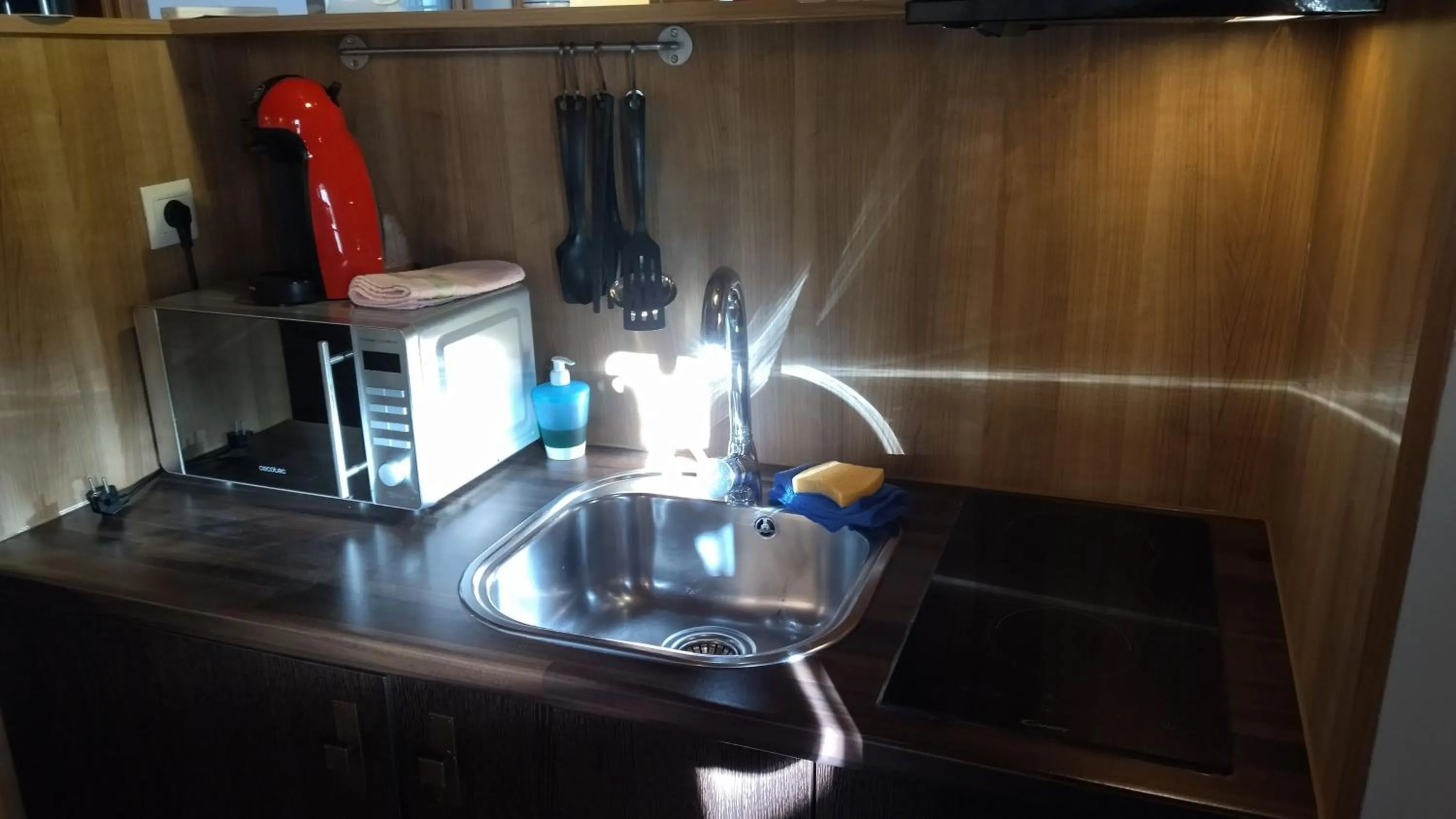 Kitchen or kitchenette in Apartamentos Alhambra