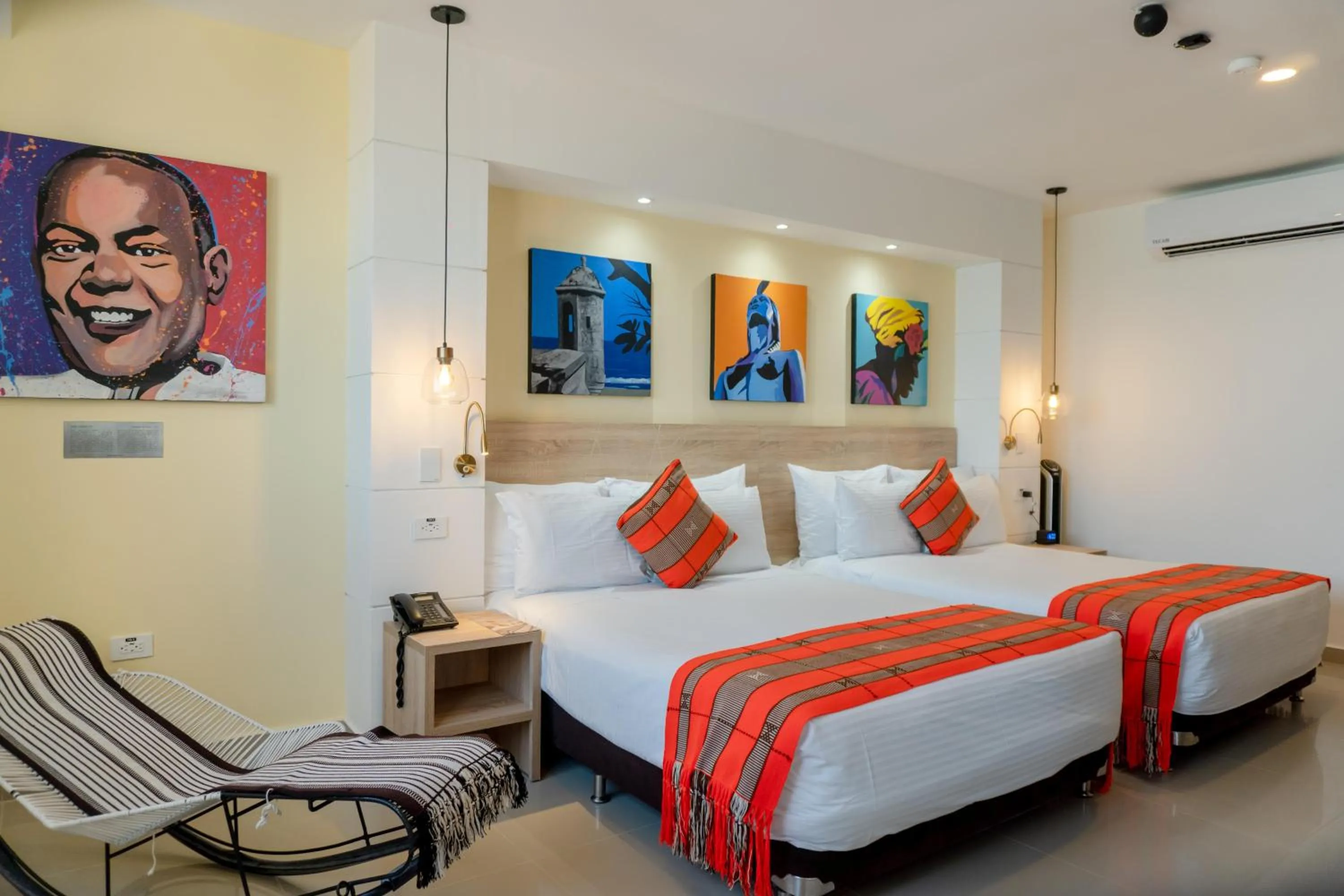 Photo of the whole room, Bed in Hotel Cartagena Plaza