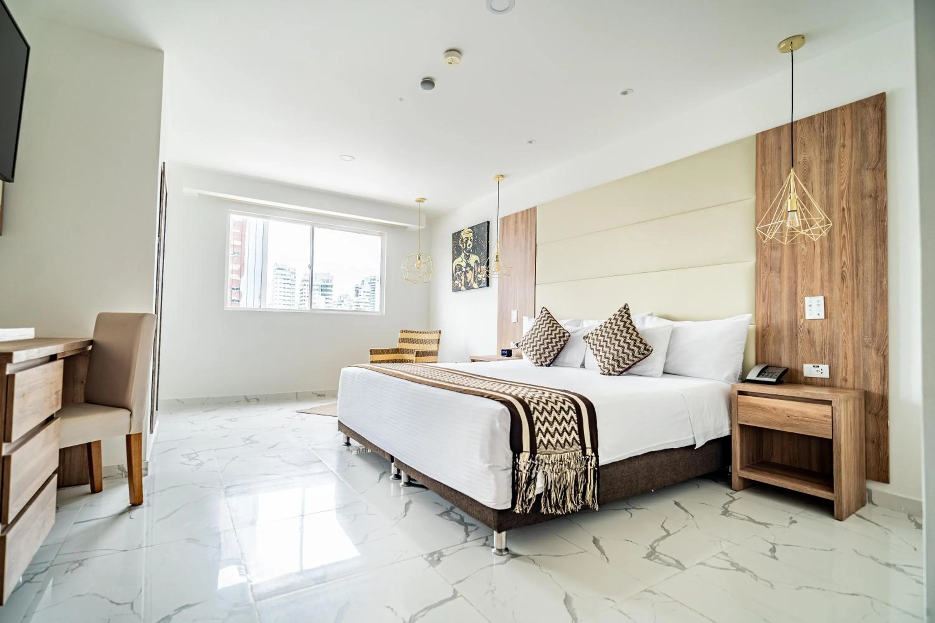 Photo of the whole room, Bed in Hotel Cartagena Plaza