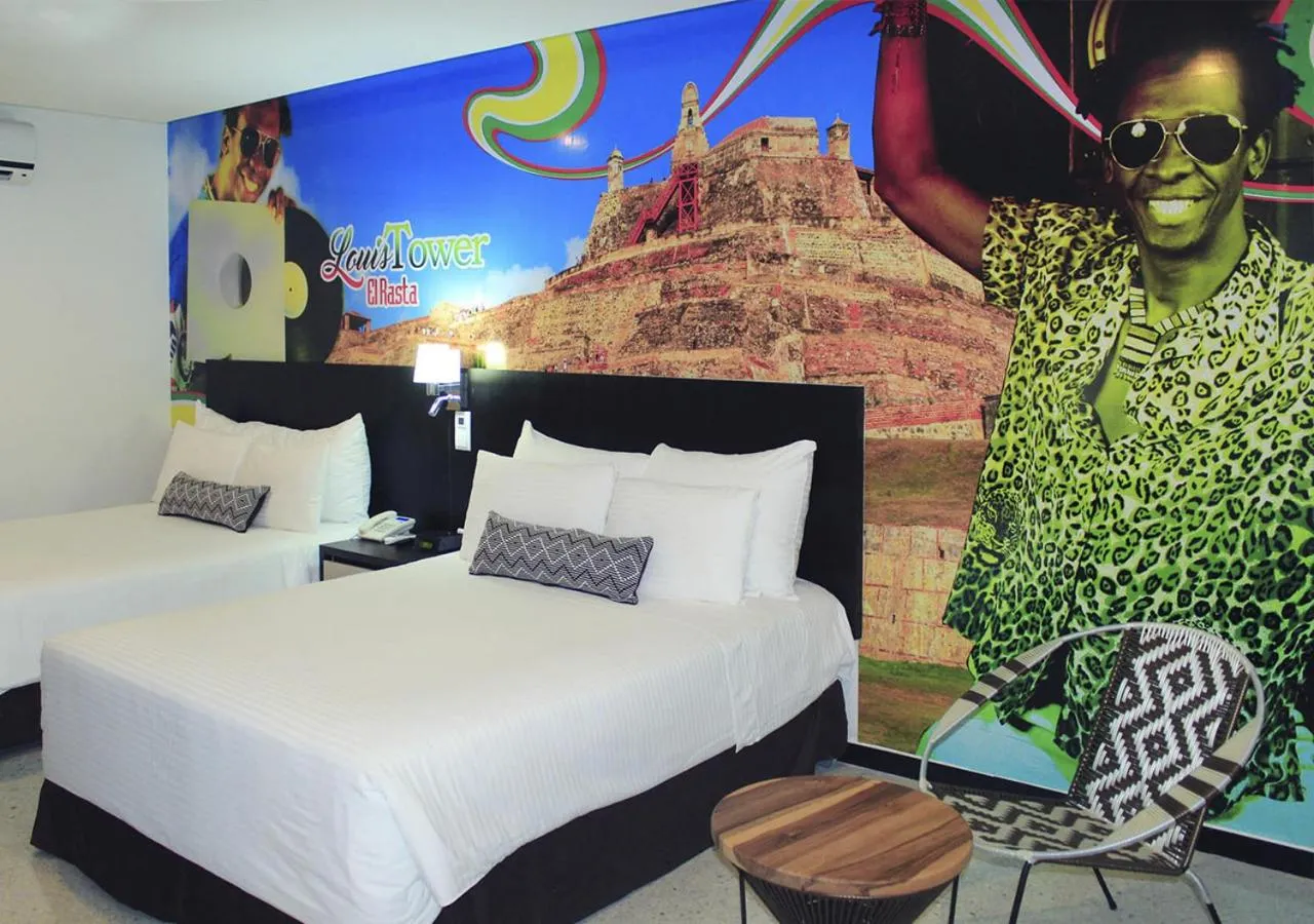 Photo of the whole room, Bed in Hotel Cartagena Plaza