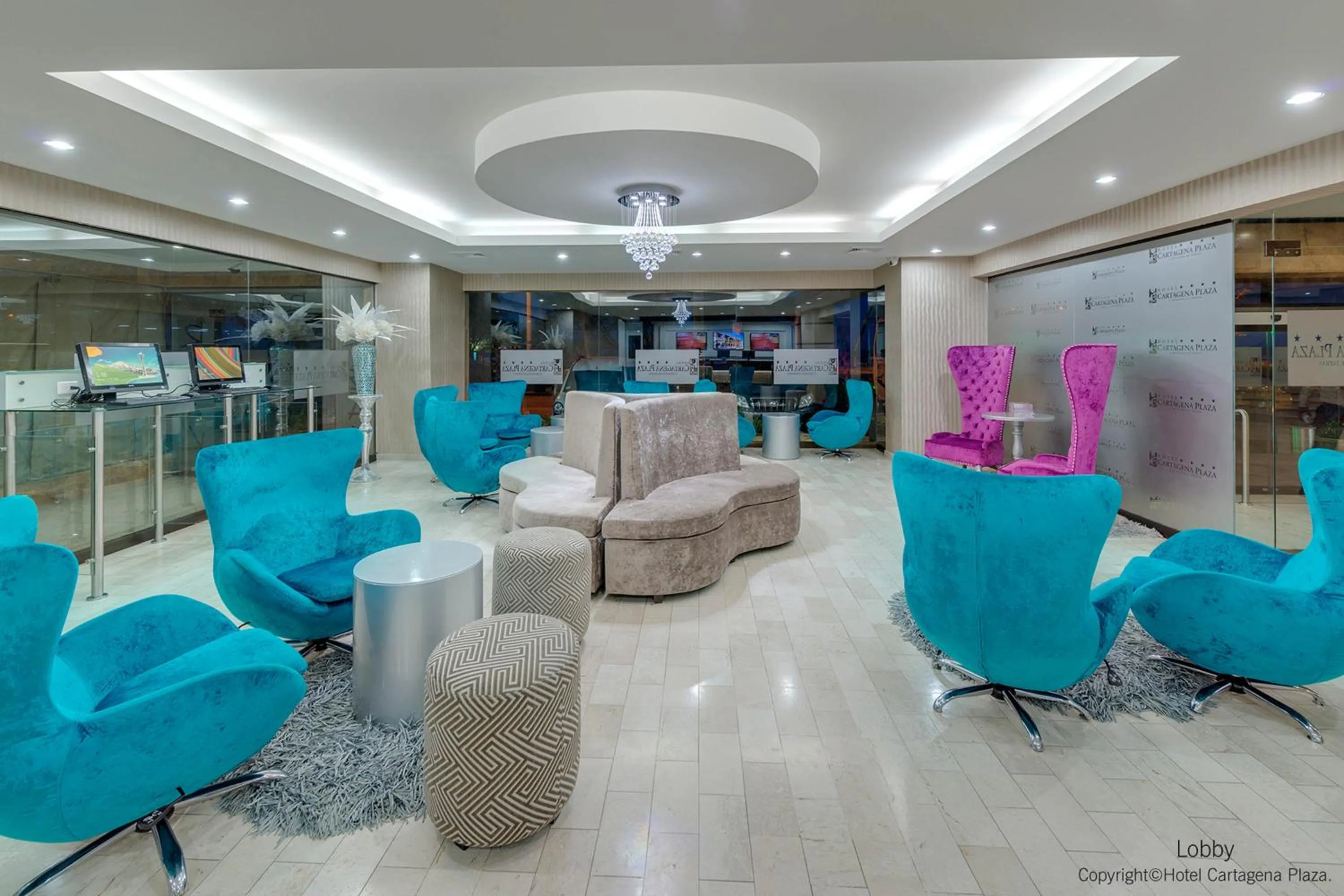 Lobby or reception in Hotel Cartagena Plaza