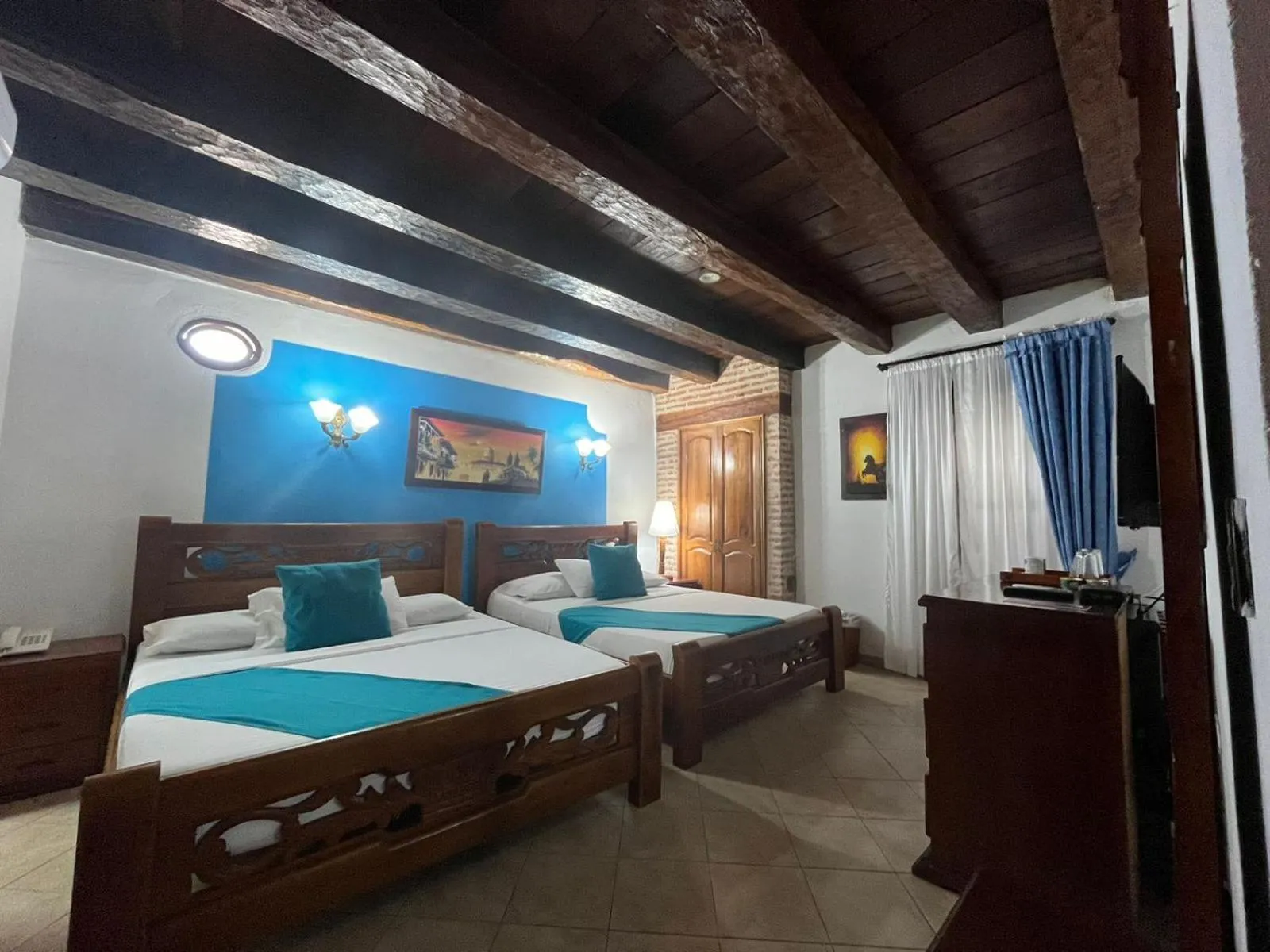 Bed in Hotel Don Pedro De Heredia