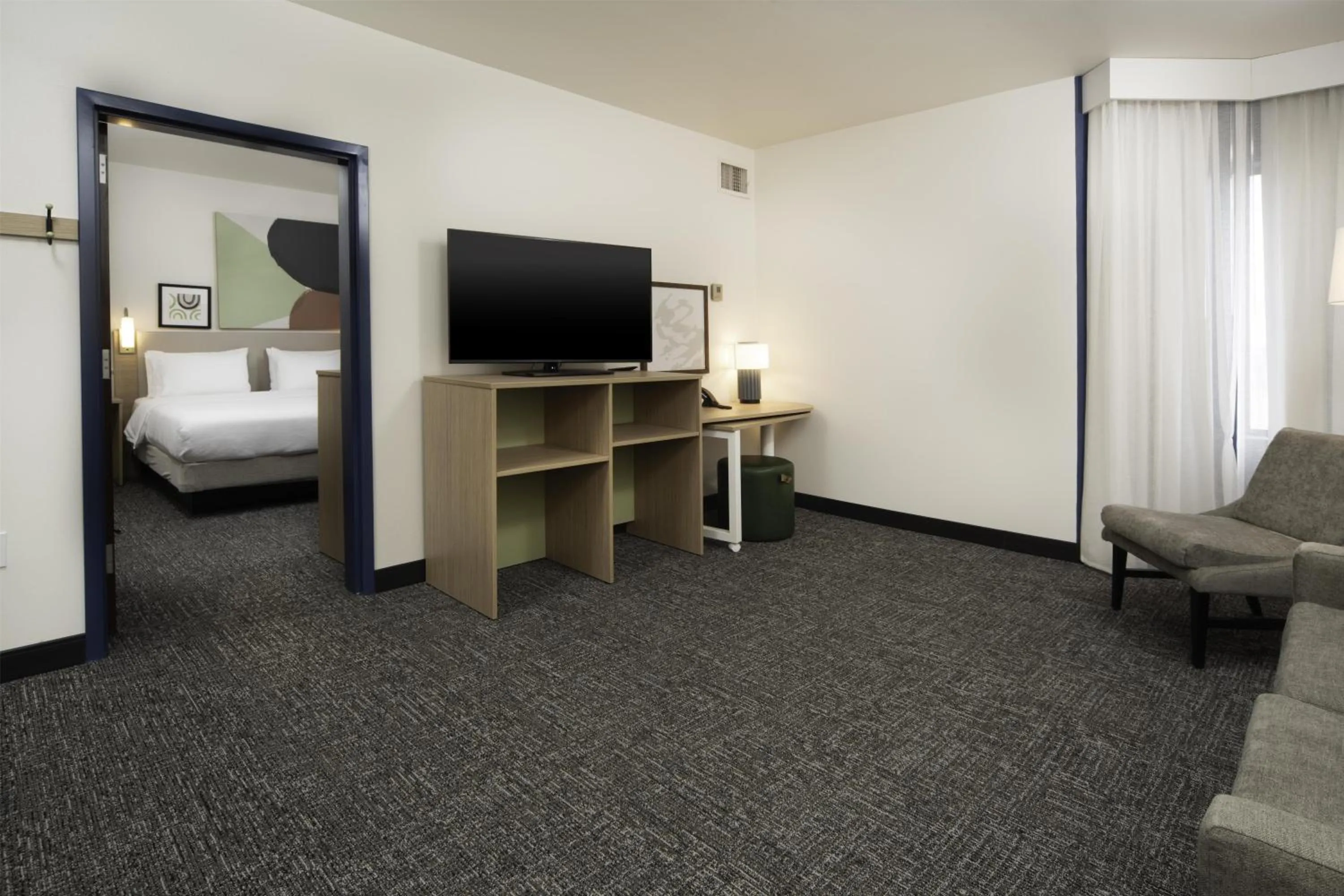 Living room, Bed in Spark by Hilton Amarillo East