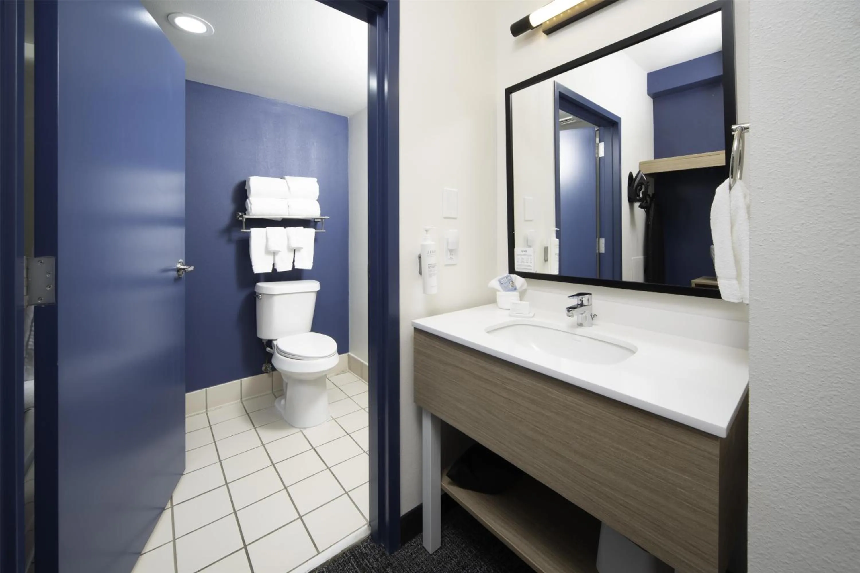 Bathroom in Spark by Hilton Amarillo East