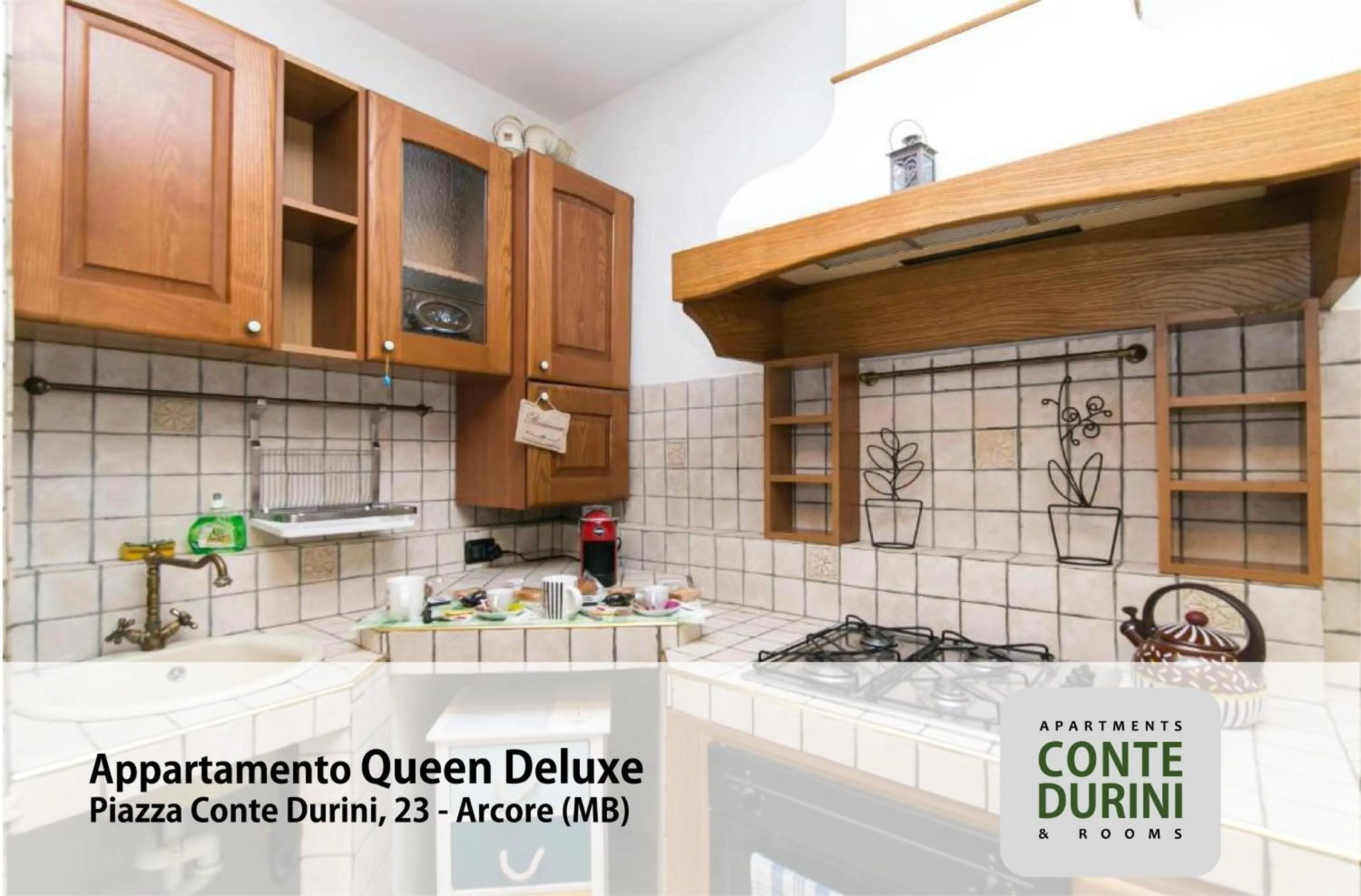 Kitchen or kitchenette in Conte Durini Apartments & Rooms