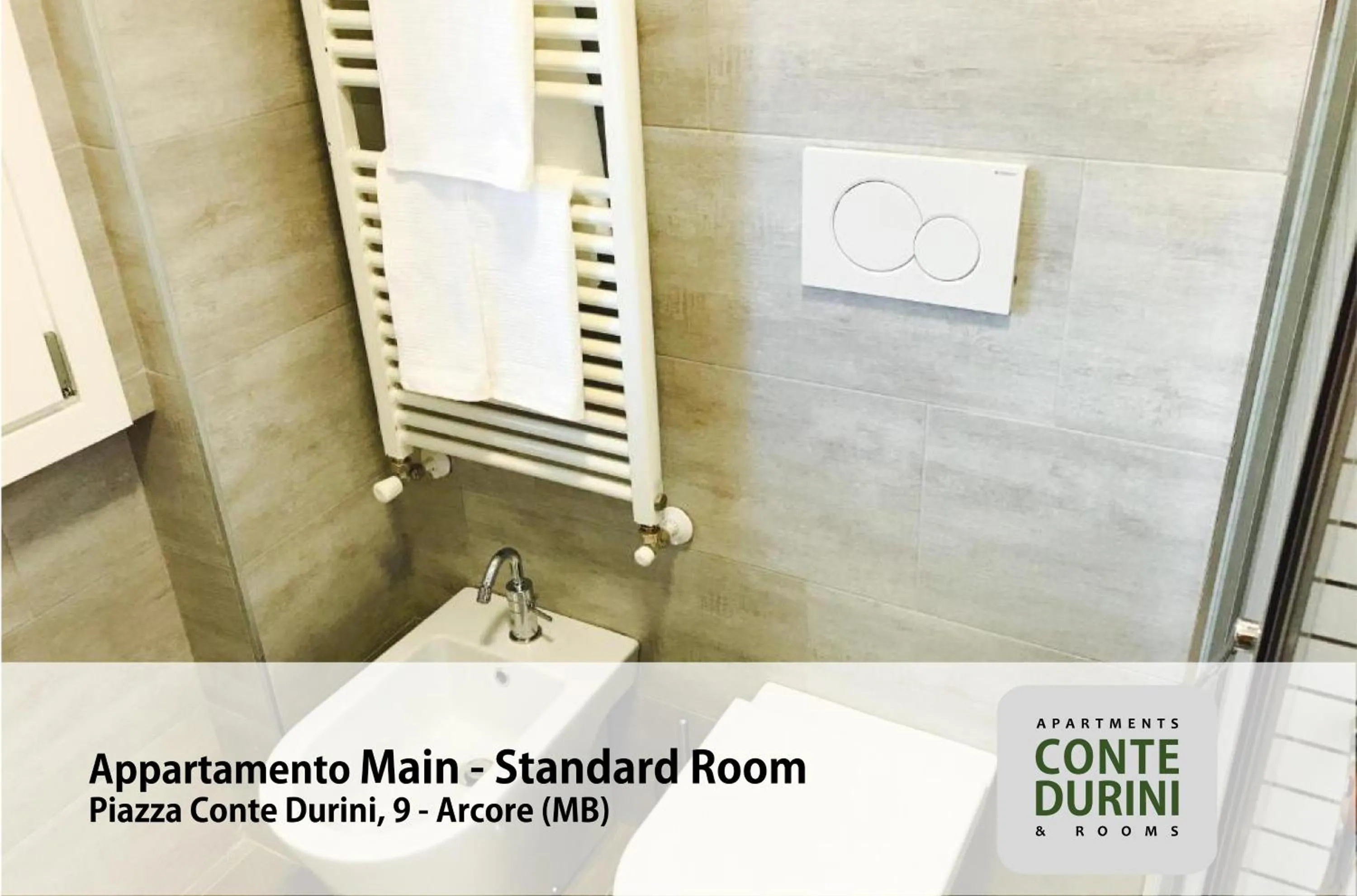 Bathroom in Conte Durini Apartments & Rooms