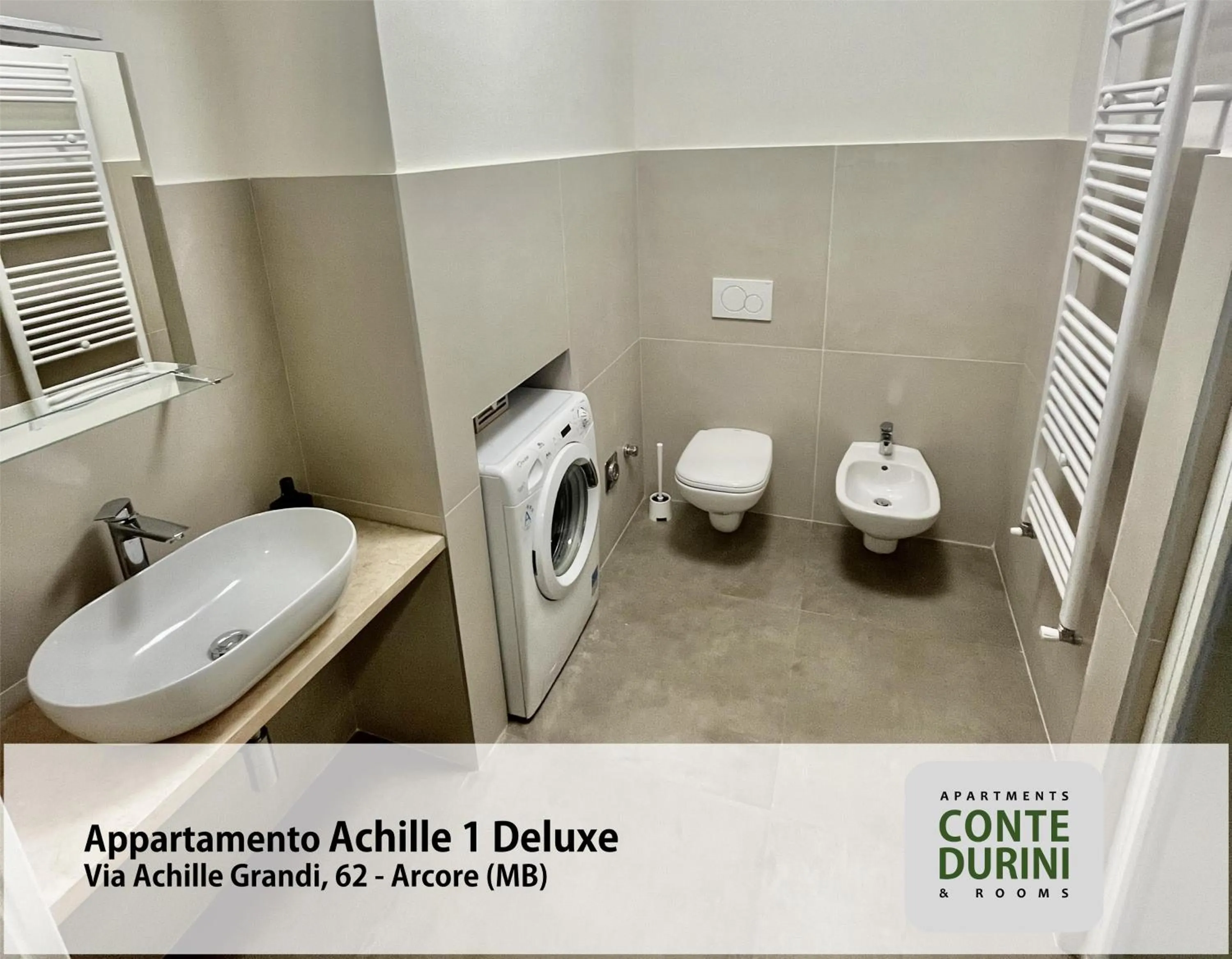 Toilet in Conte Durini Apartments & Rooms