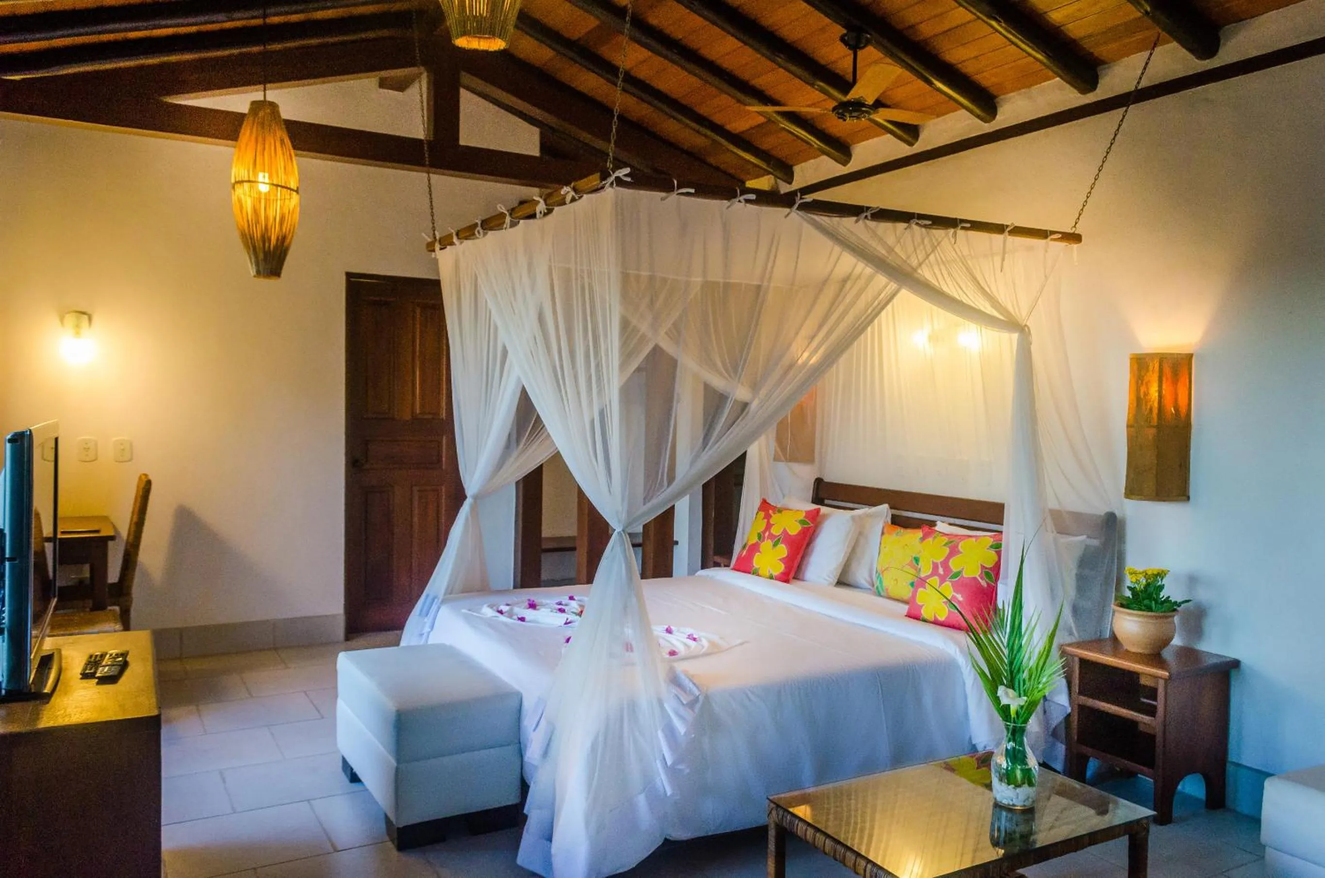 Bed in Pousada Mundo Verde