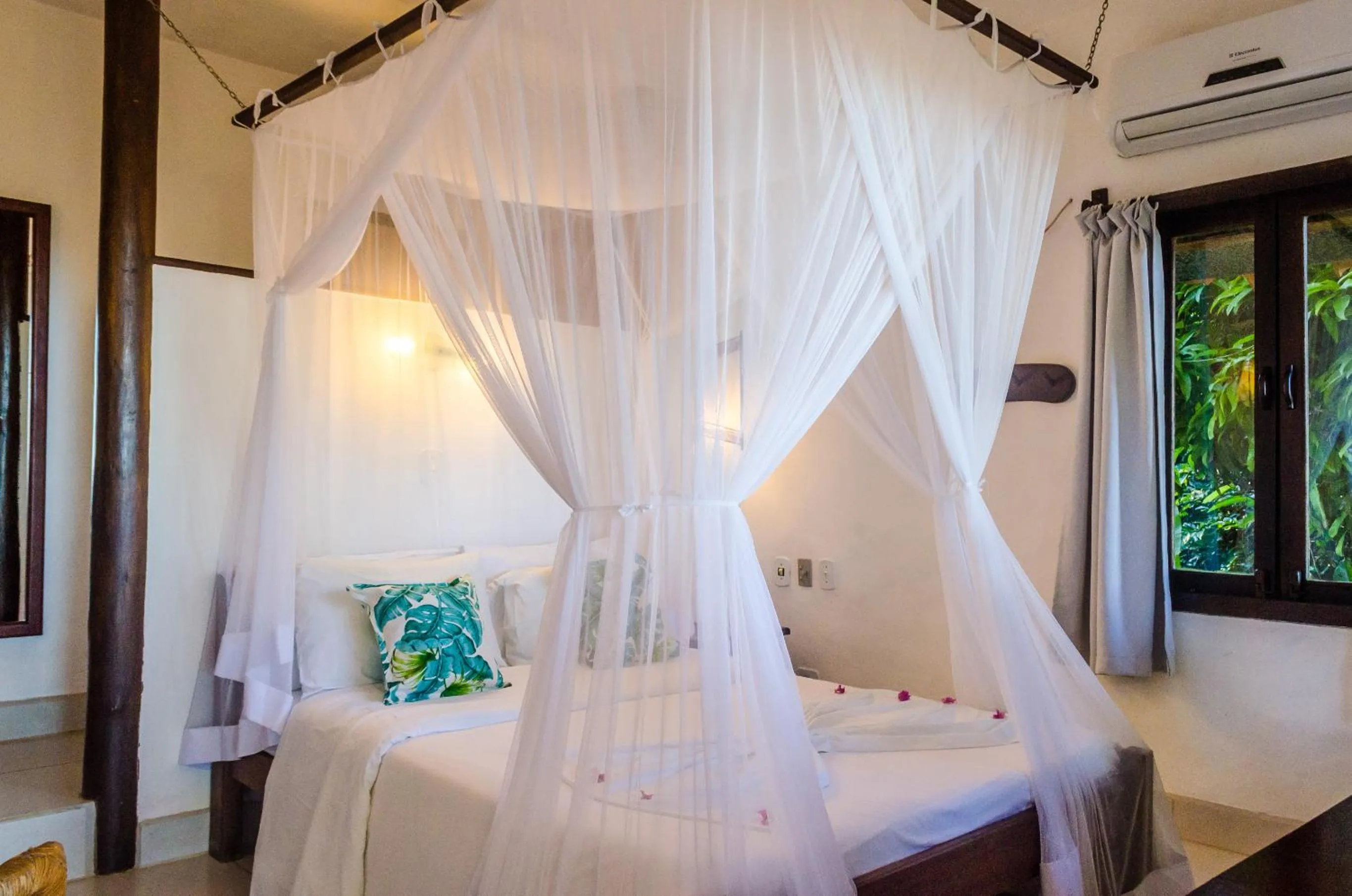 Bed in Pousada Mundo Verde