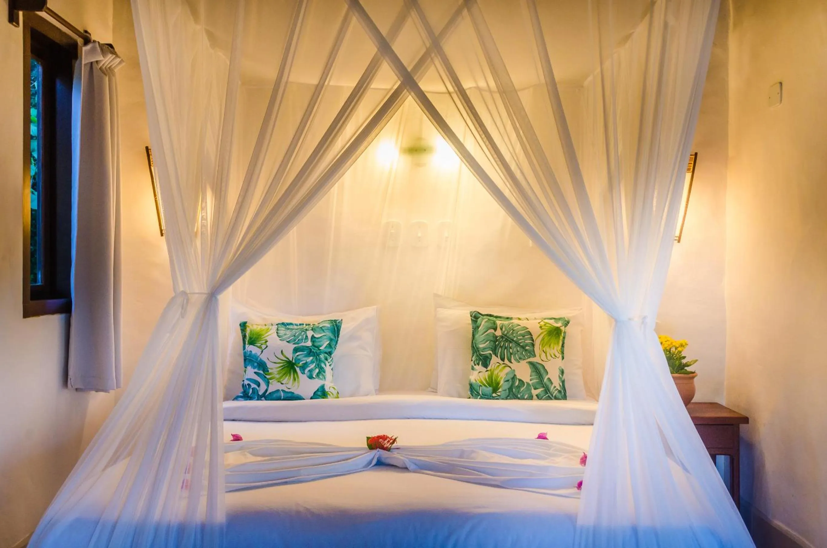 Bed in Pousada Mundo Verde