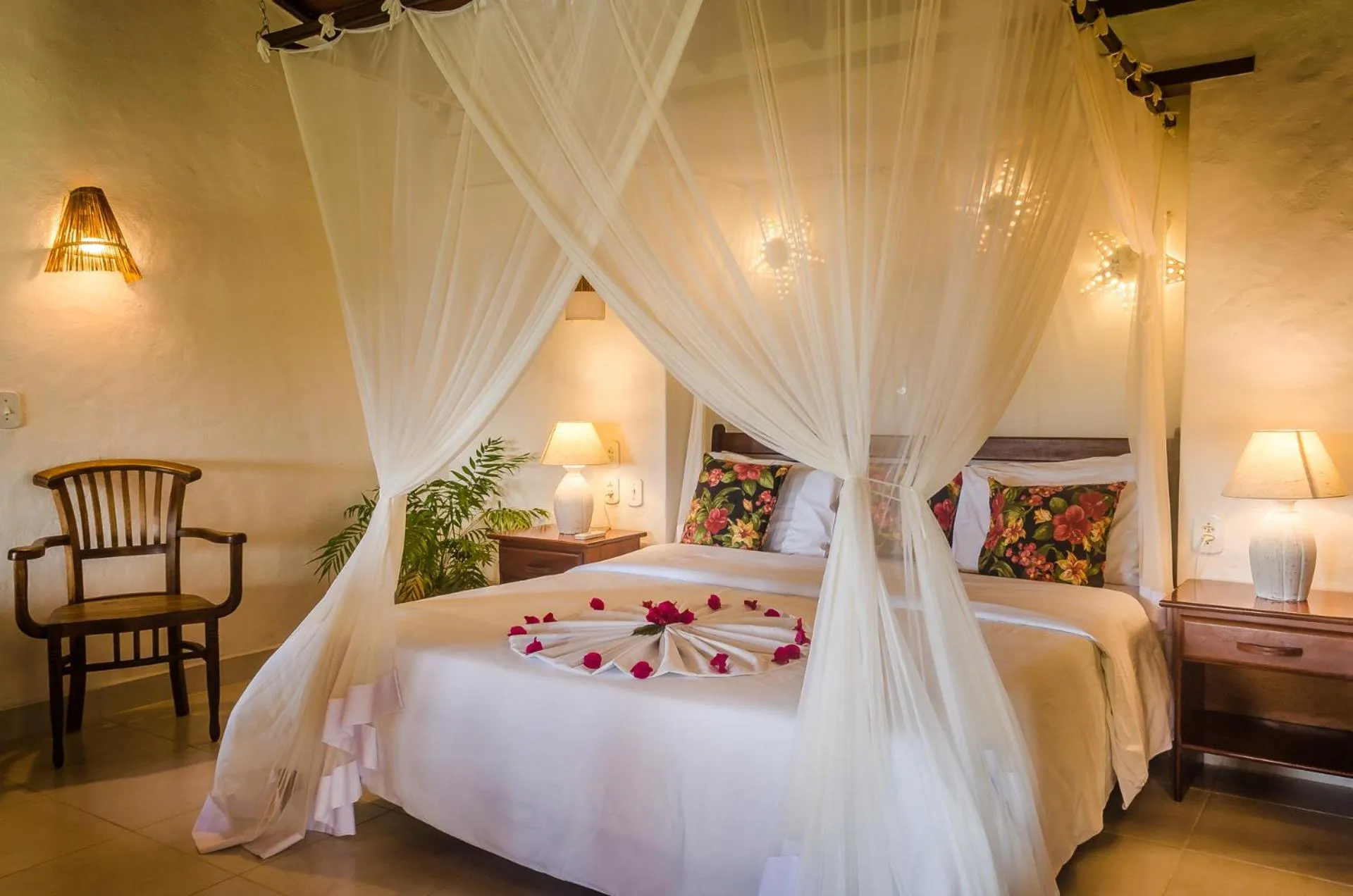 Bed in Pousada Mundo Verde