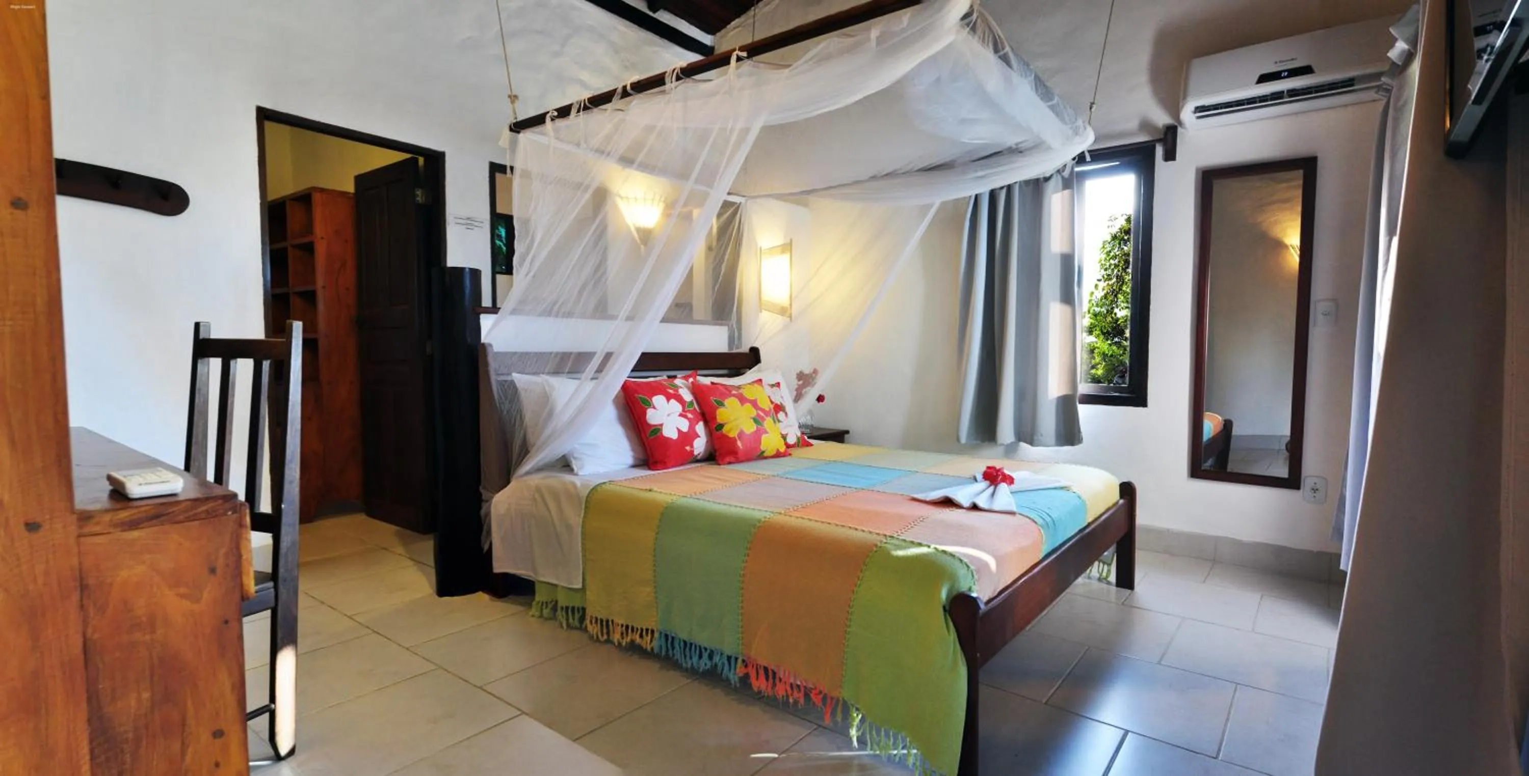 Bed in Pousada Mundo Verde