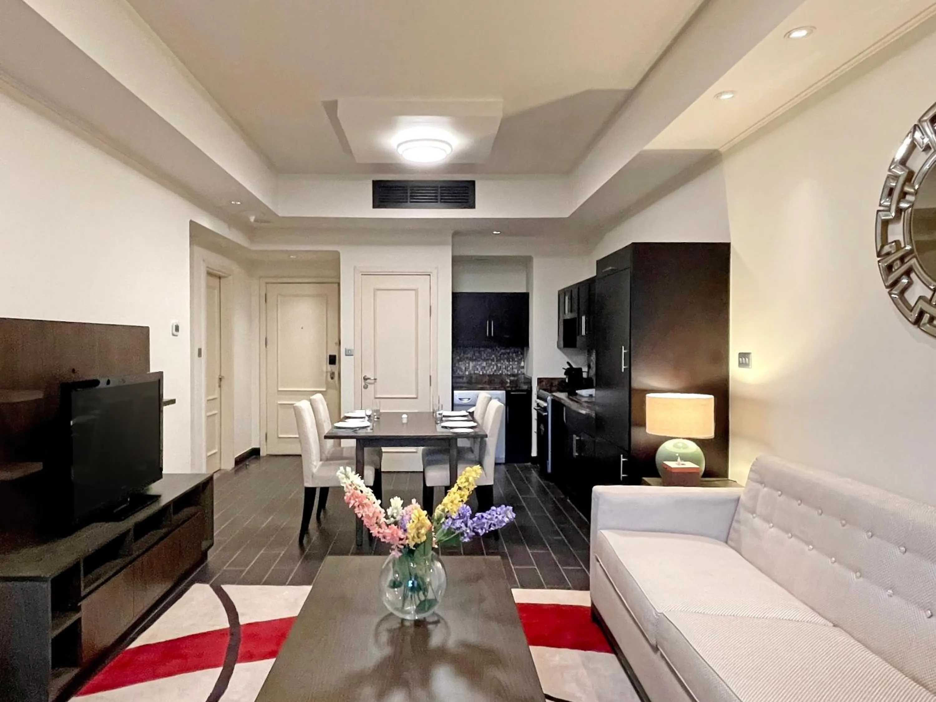 Communal lounge/ TV room in Oaks Ibn Battuta Gate Dubai