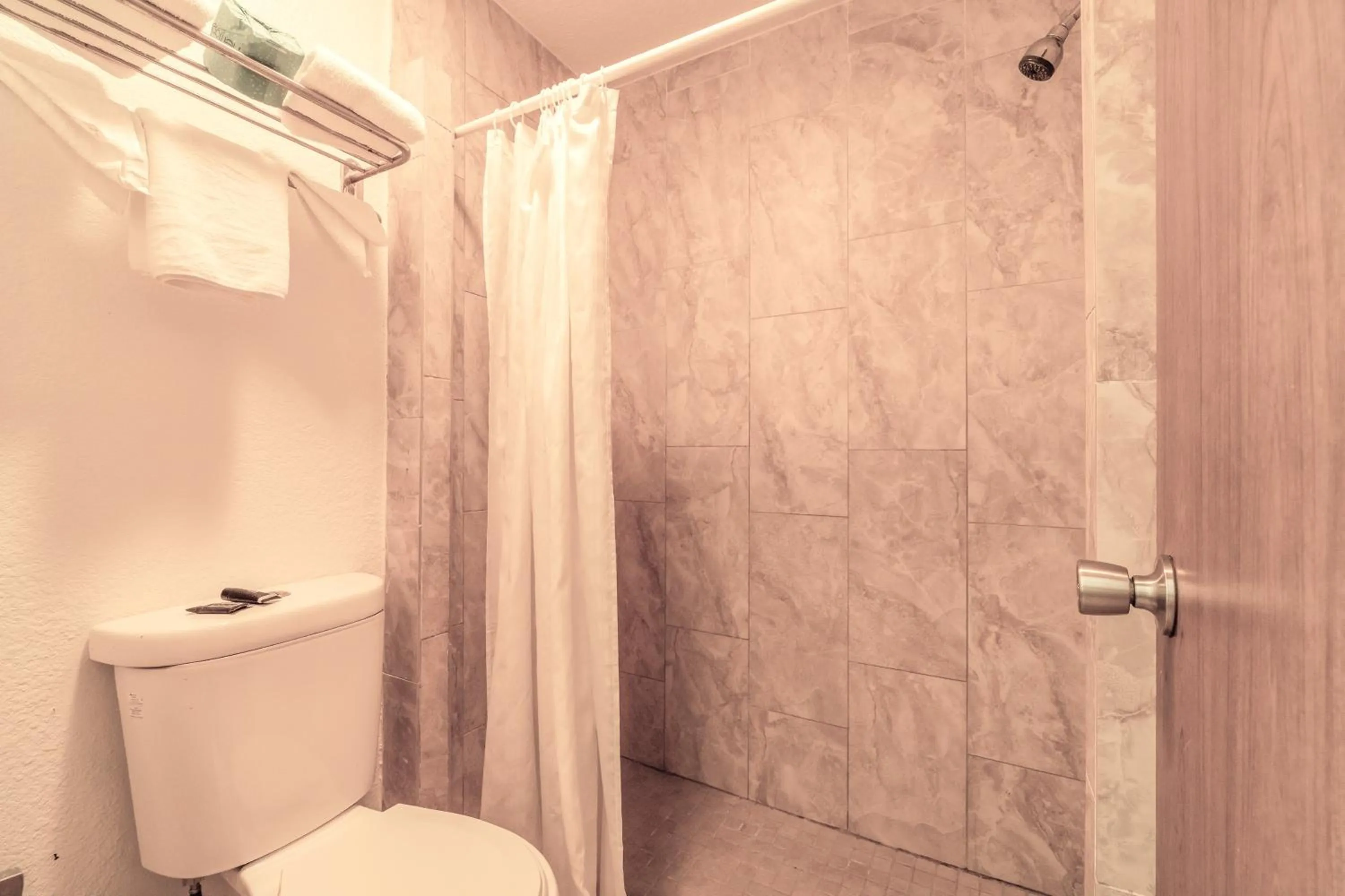 Bathroom in OYO Hotel Houston N Fm-1960 Champions TX