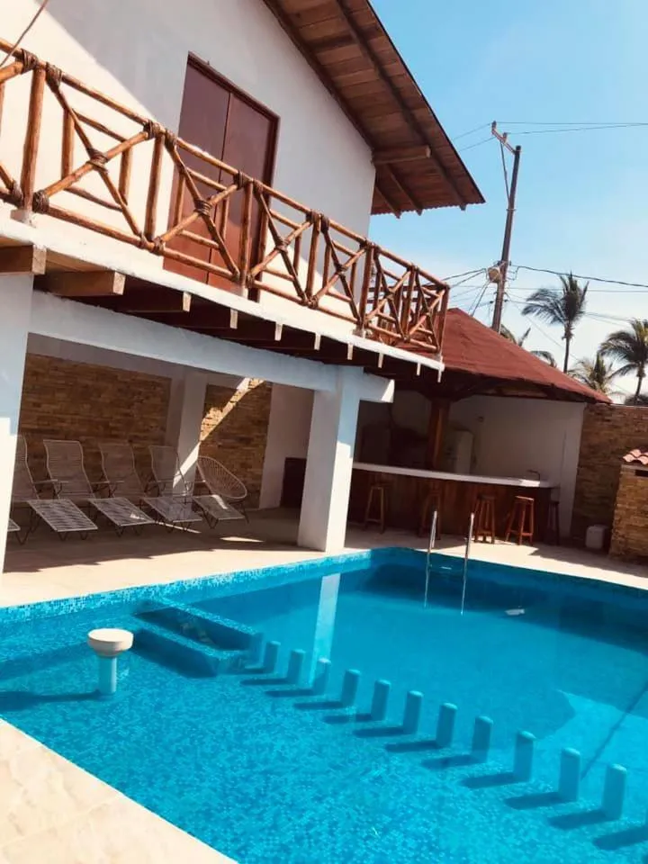 Pool view in Posada Las Palmas