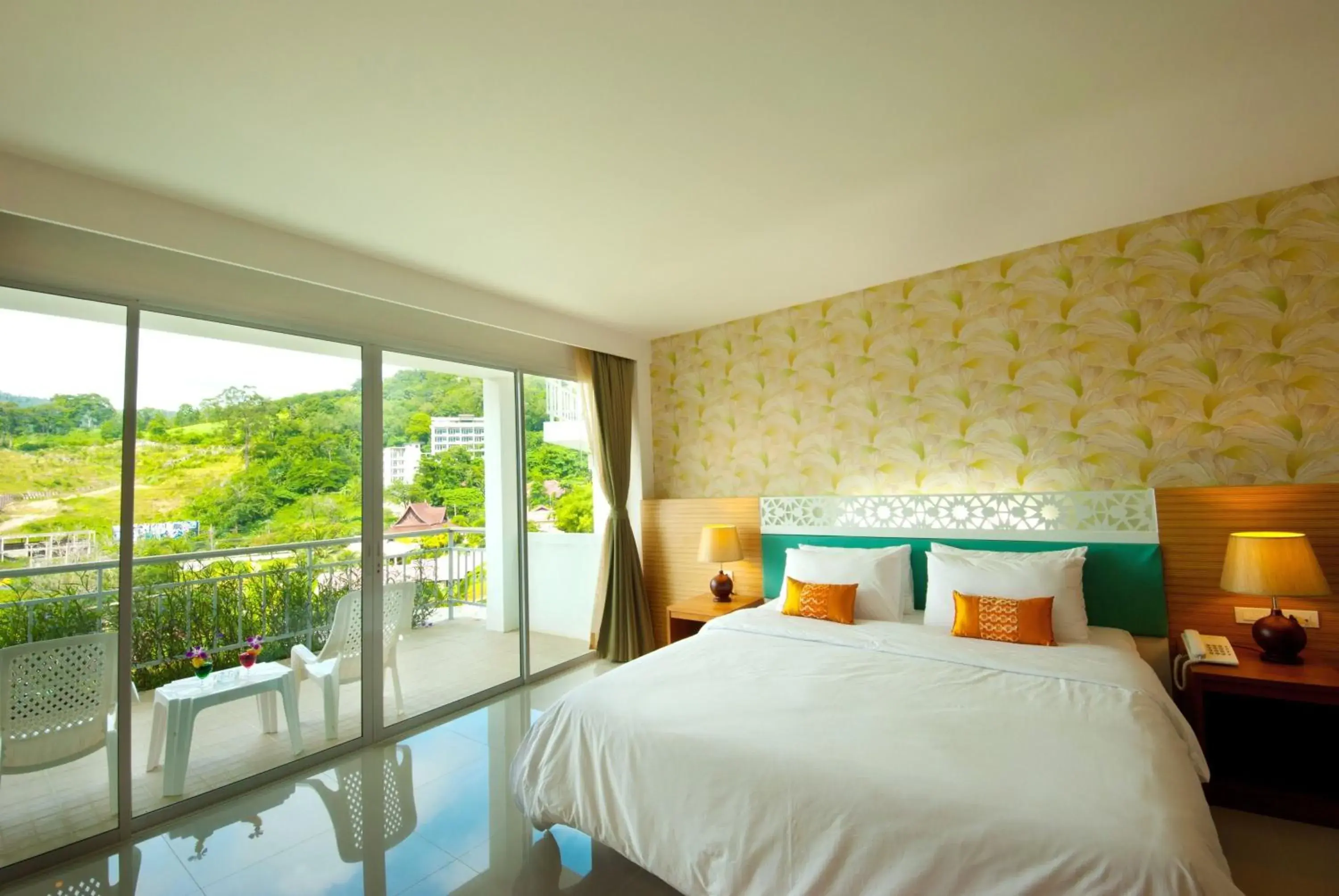 Bed in PS Hill Resort Phuket Patong - SHA Plus Bed in PS Hill Resort Phuket Patong - SHA Plus