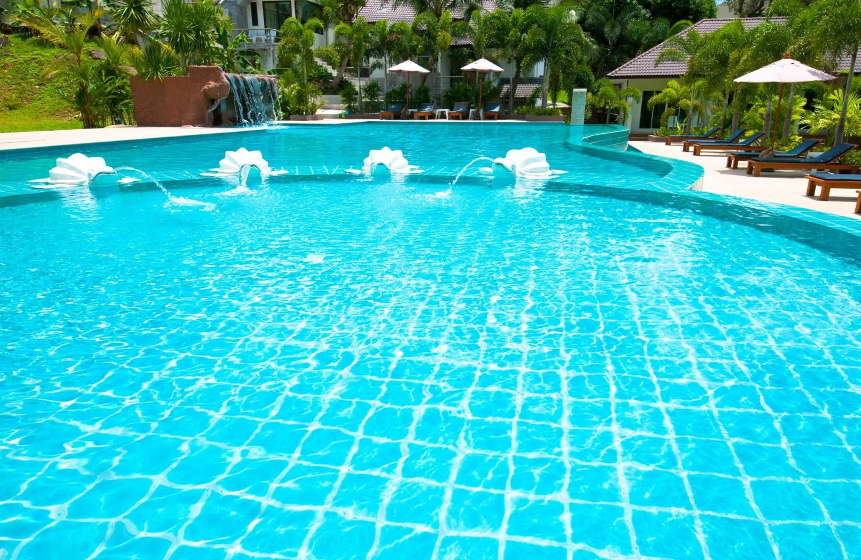 Swimming pool in PS Hill Resort Phuket Patong - SHA Plus