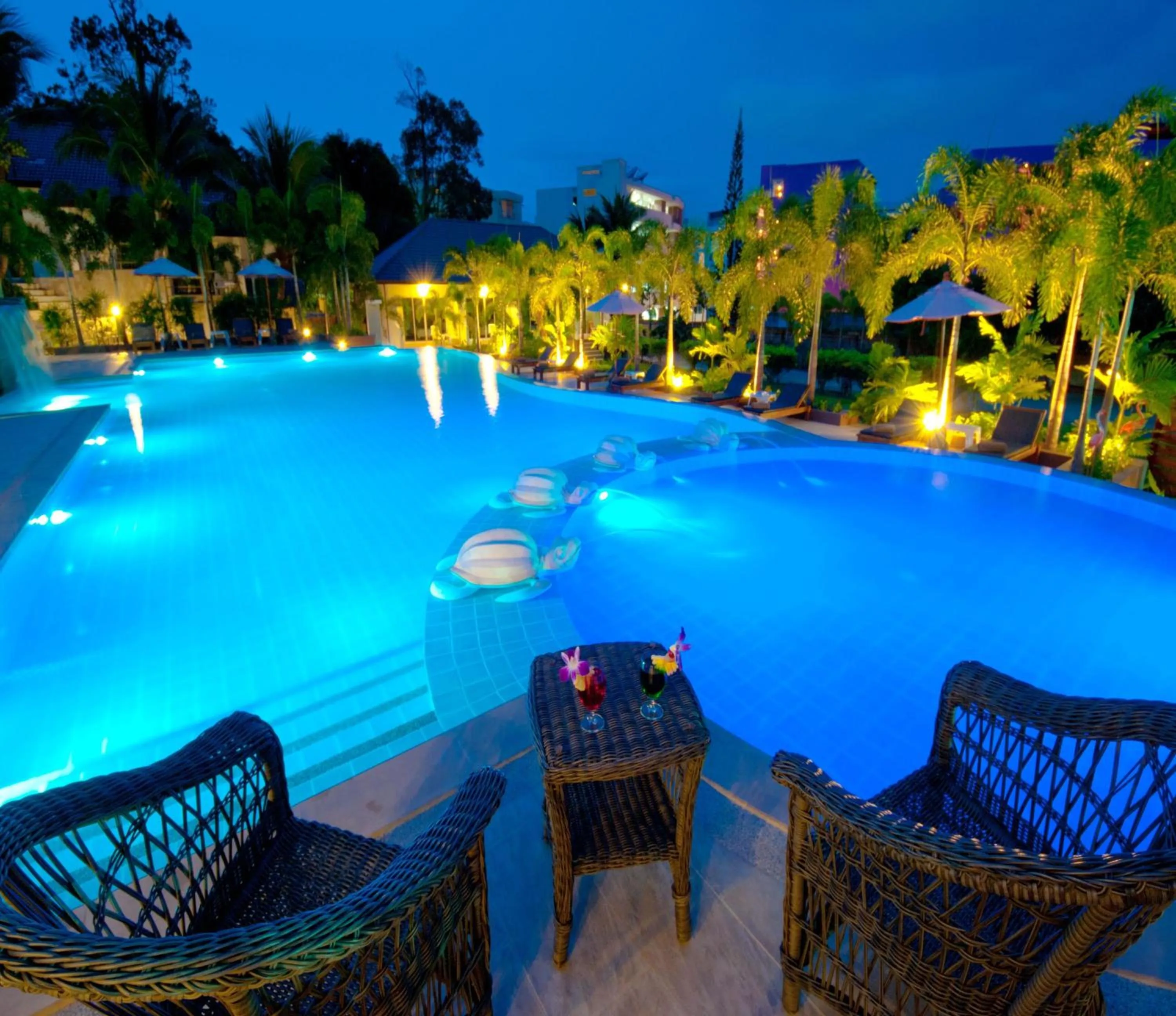 Swimming pool in PS Hill Resort Phuket Patong - SHA Plus