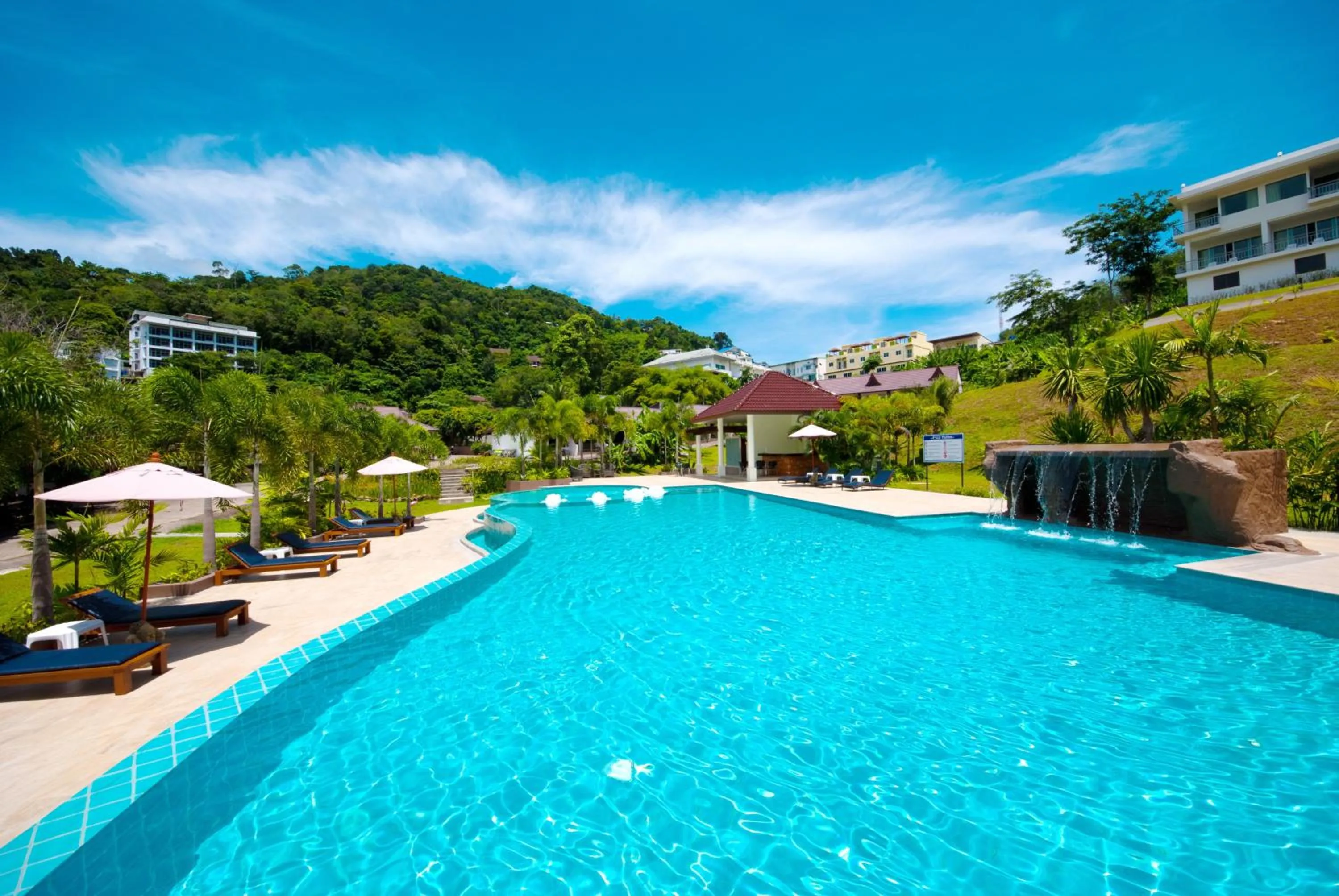 Swimming pool in PS Hill Resort Phuket Patong - SHA Plus