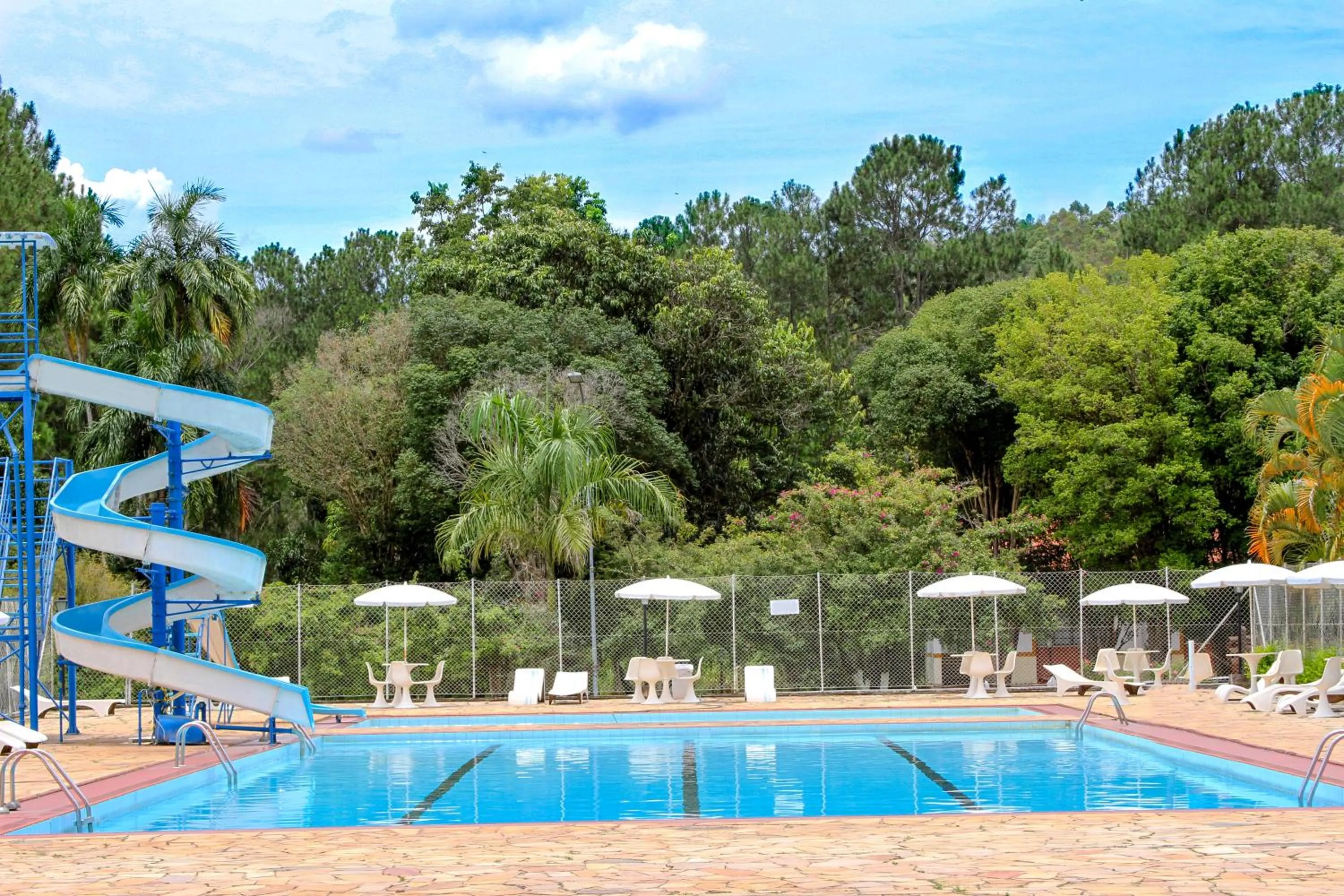 Pool view in Hotel Fazenda Ramon
