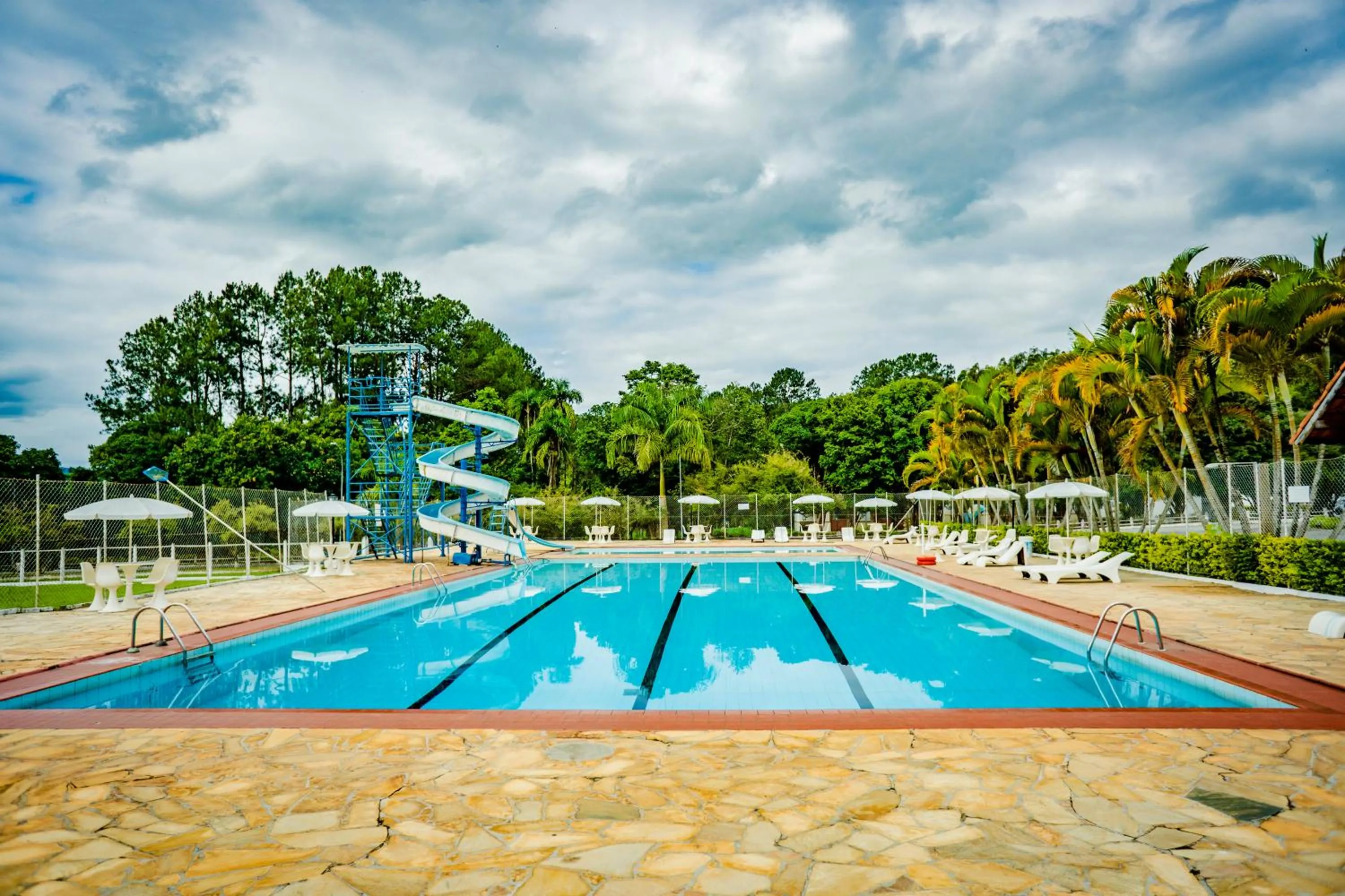 Pool view in Hotel Fazenda Ramon