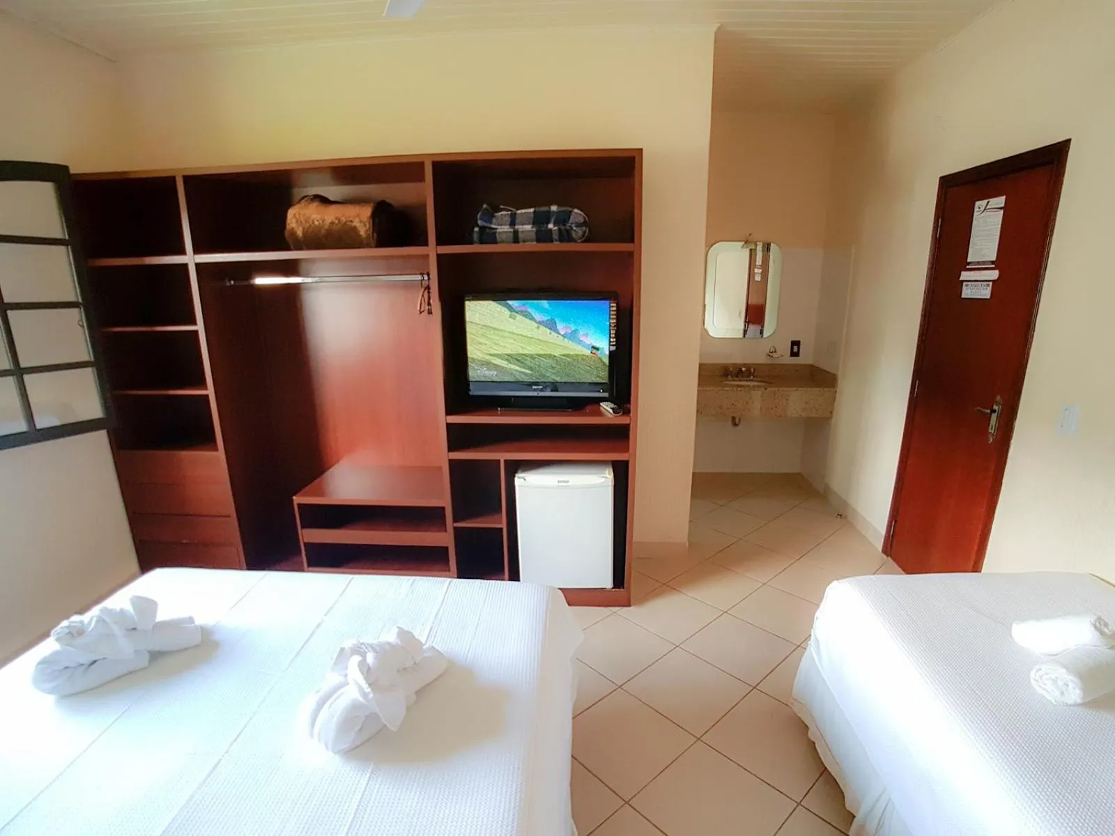 Bed in Hotel Fazenda Ramon