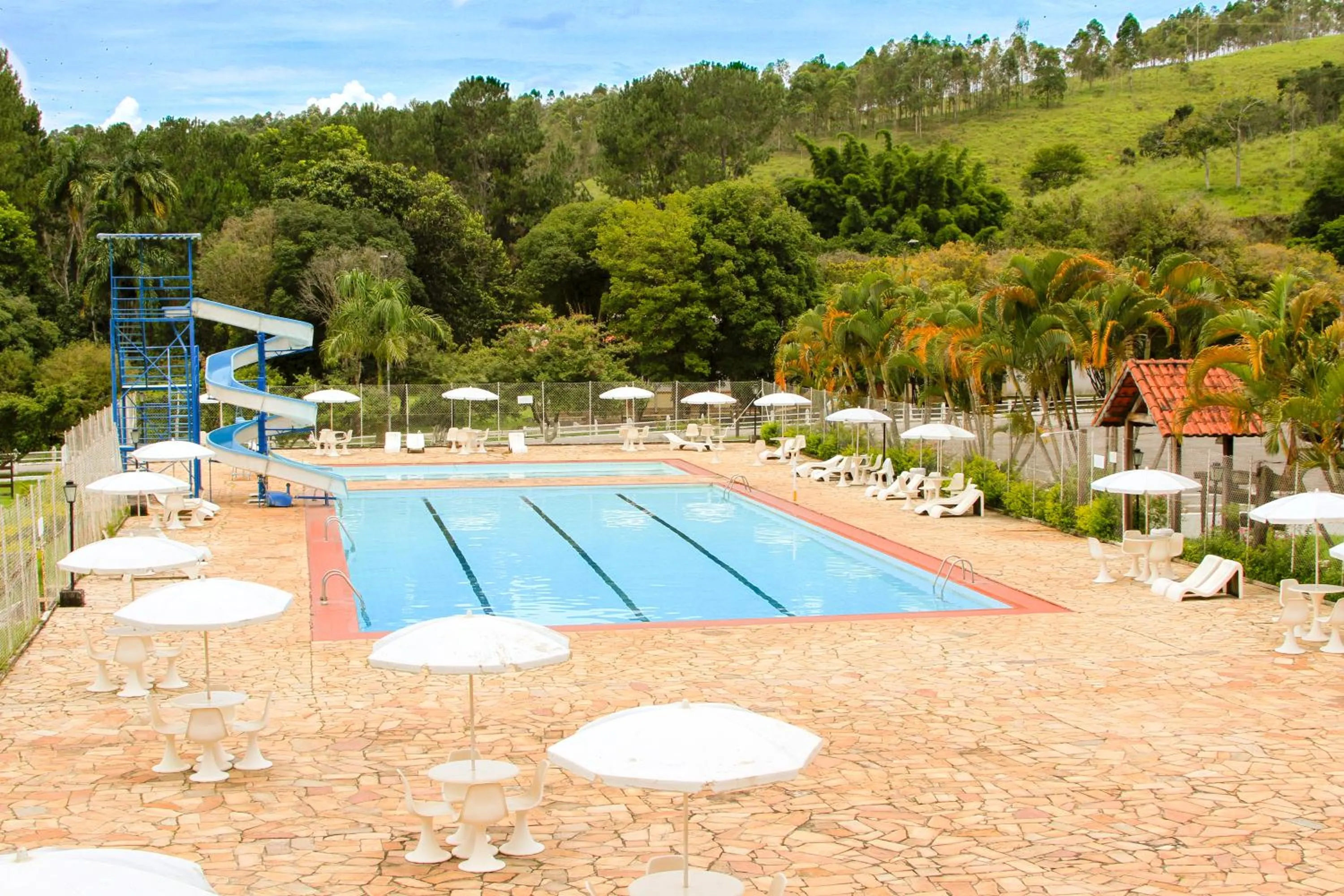 Pool view in Hotel Fazenda Ramon