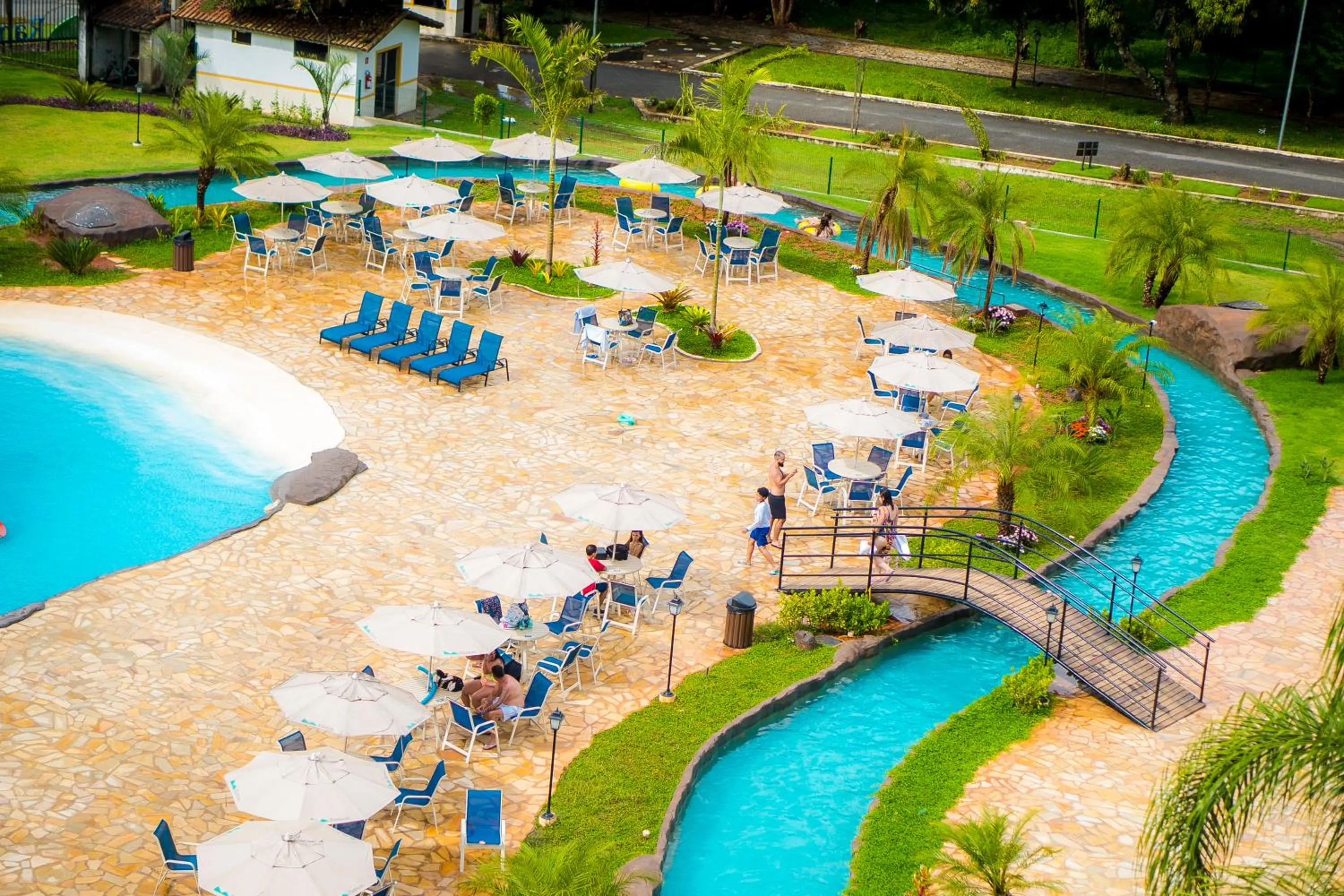 Pool view in Hotel Fazenda Ramon