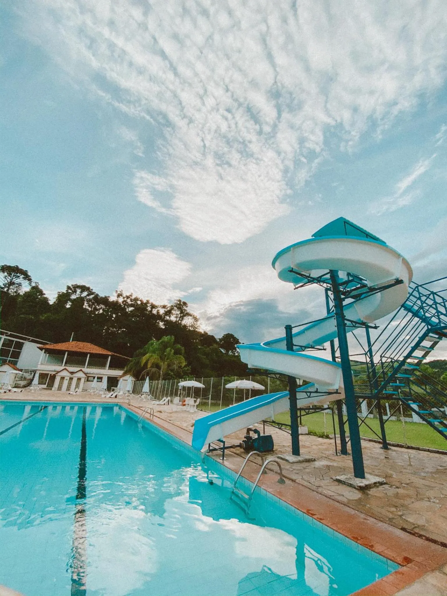 Pool view in Hotel Fazenda Ramon