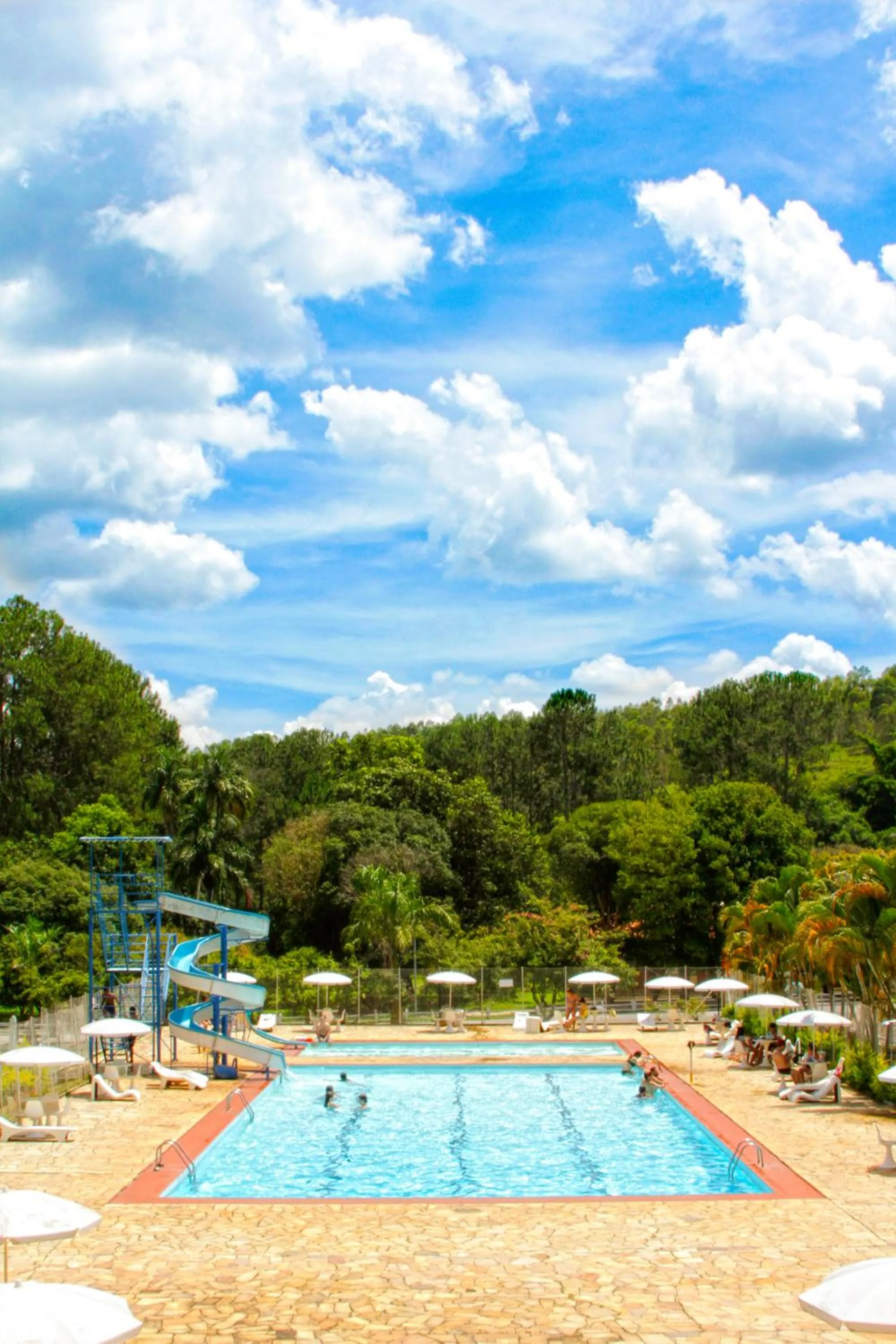 Pool view in Hotel Fazenda Ramon