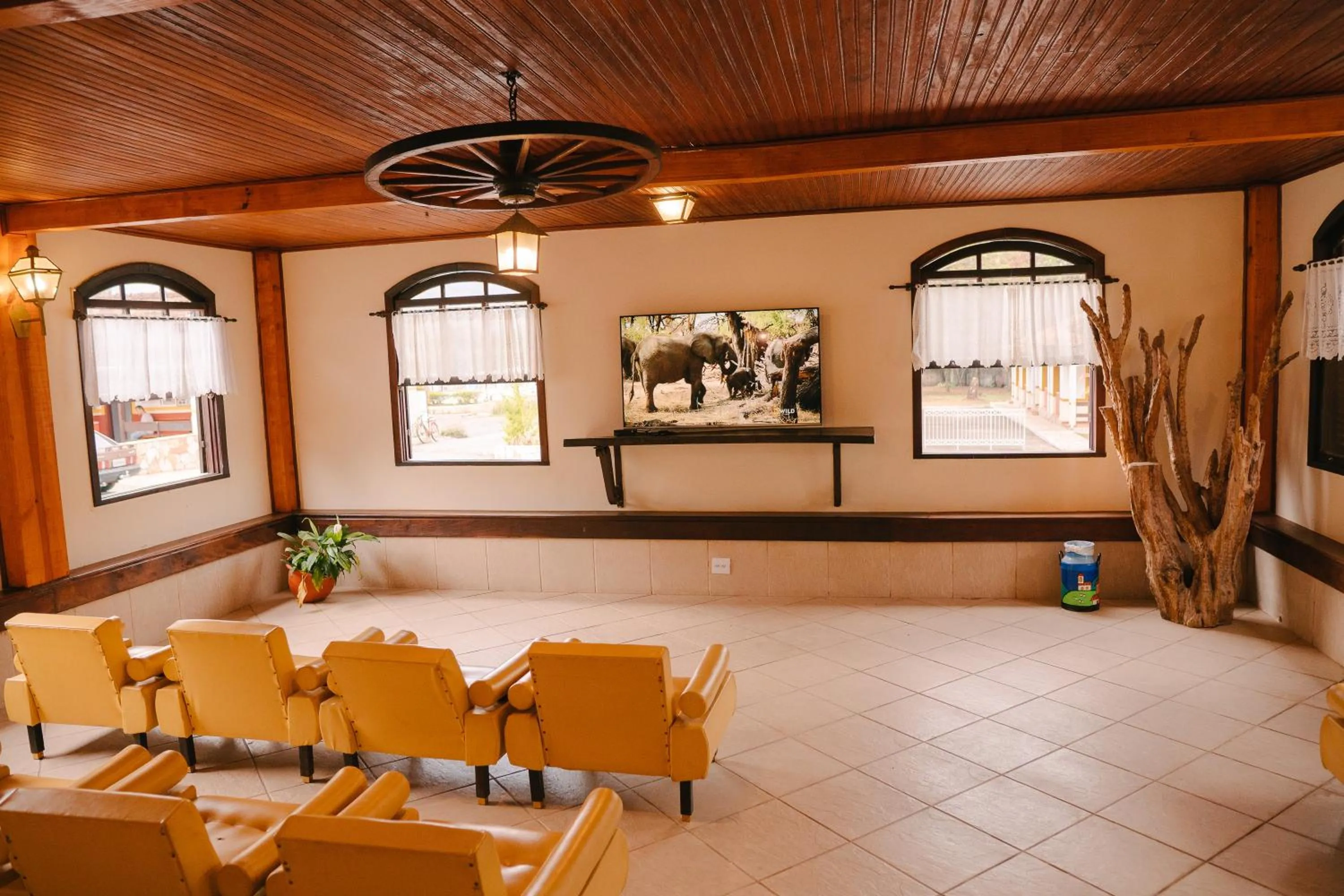 Communal lounge/ TV room in Hotel Fazenda Ramon
