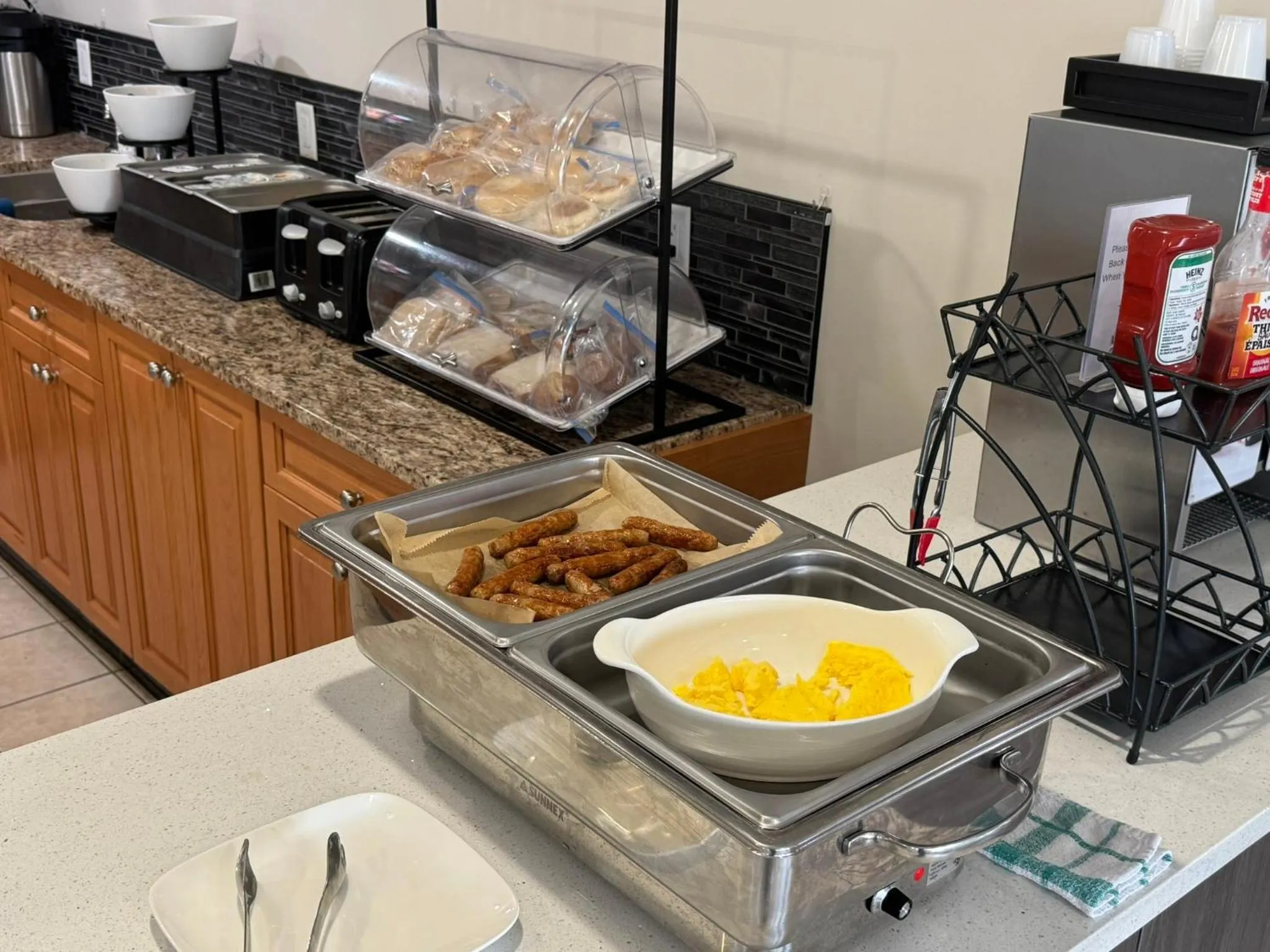 Buffet breakfast in Western Budget Motel #1 & 2 Whitecourt