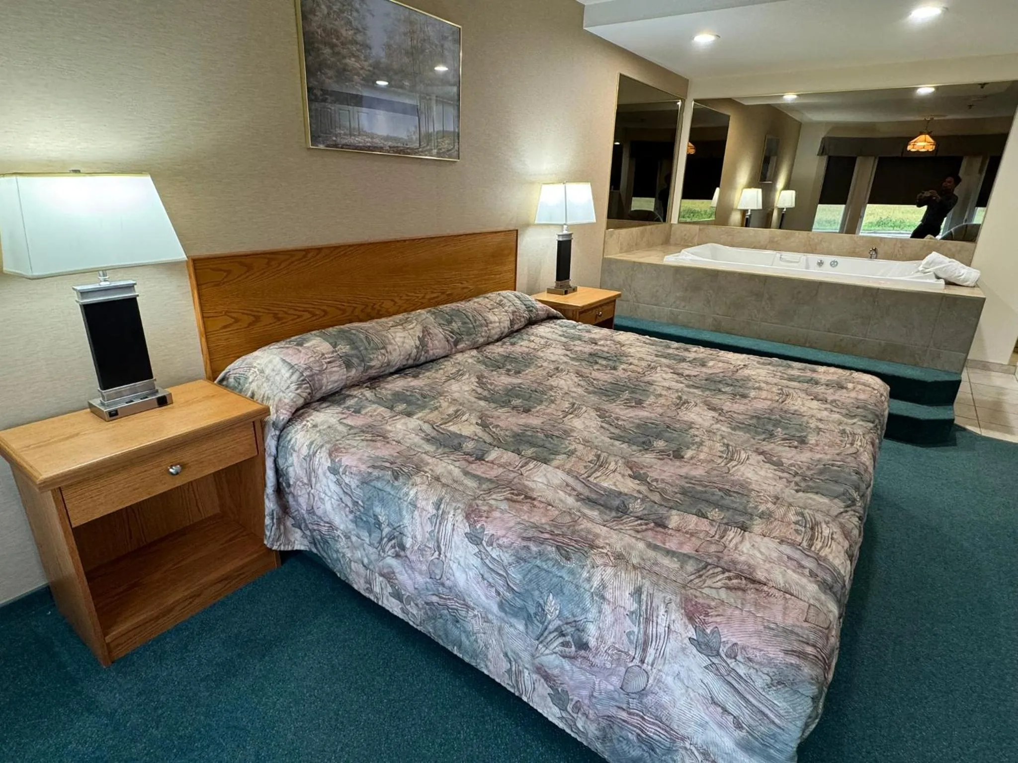 Bed in Western Budget Motel #1 & 2 Whitecourt