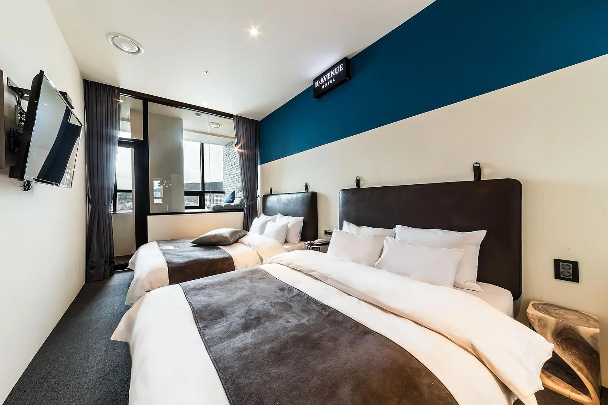 Bed in H Avenue Hotel Gwangalli branch