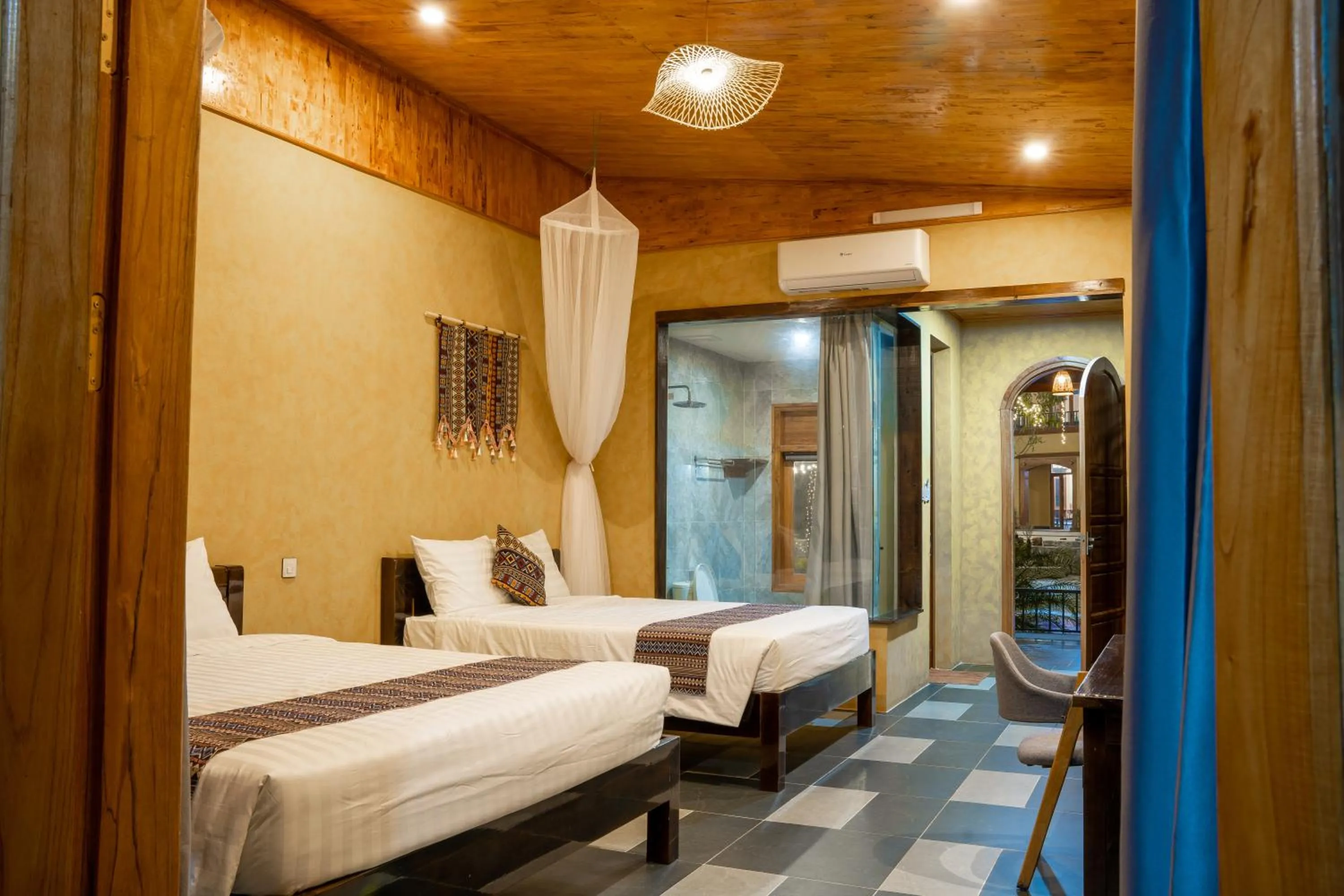 Bed in Wings Ha Giang Loop Bungalow