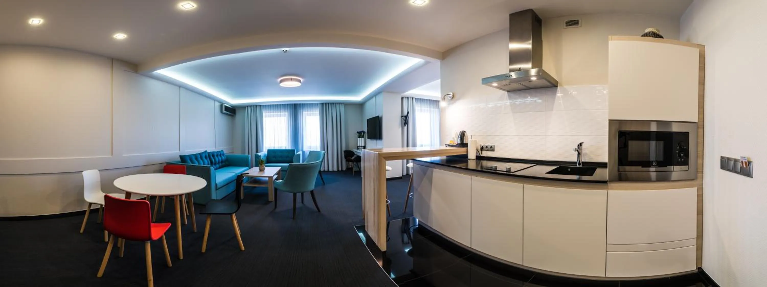 Kitchen or kitchenette in Amrita Hotel