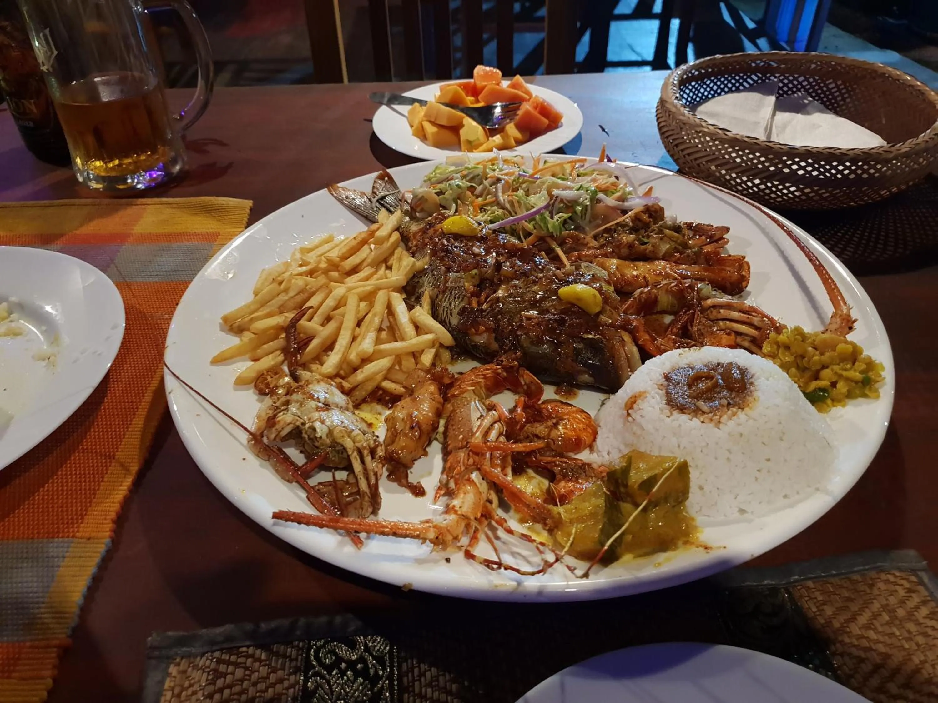 Food and drinks in Blue Horizon Beach Hotel