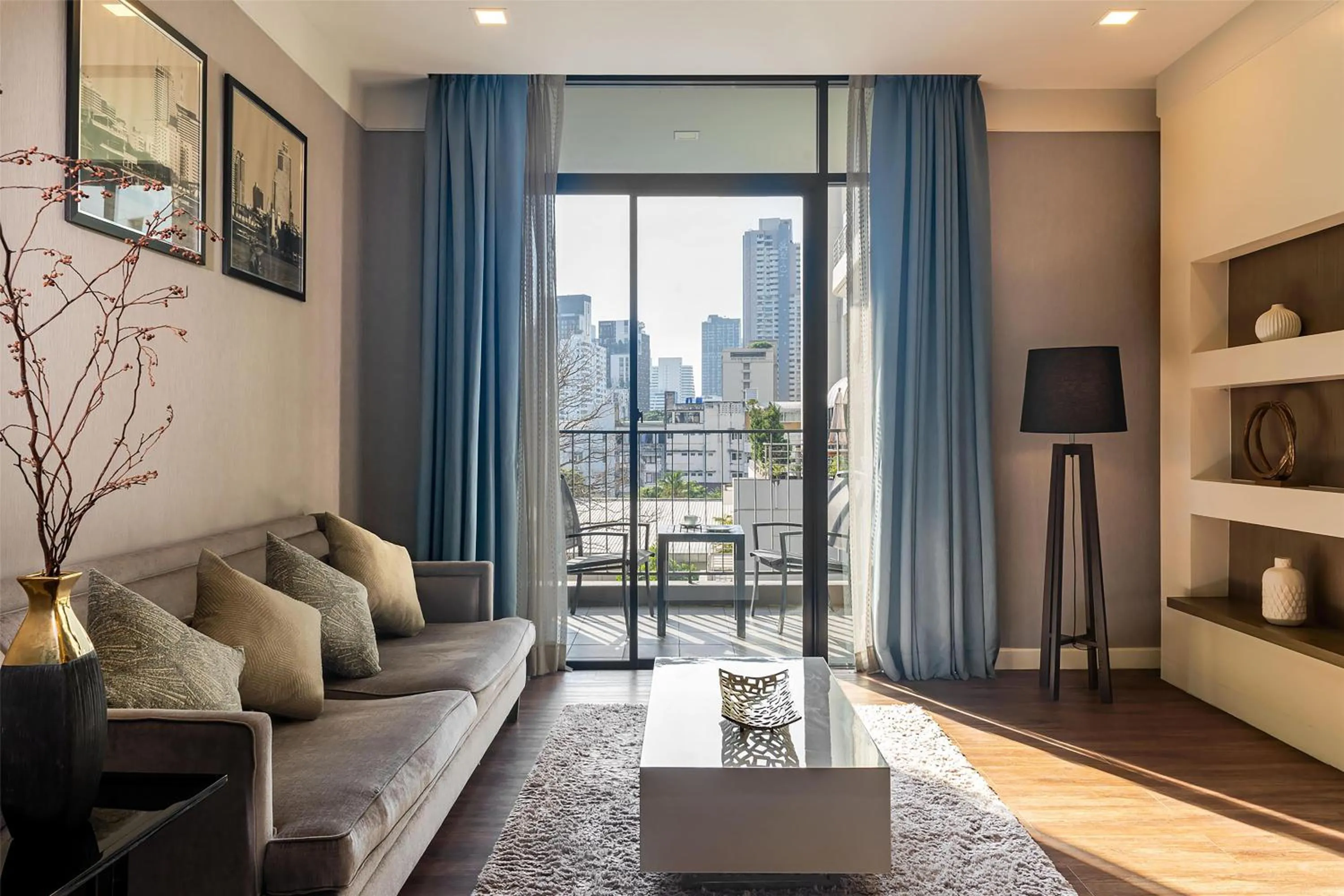 Living room in Metropolis Suites Bangkok, Tapestry Collection by Hilton