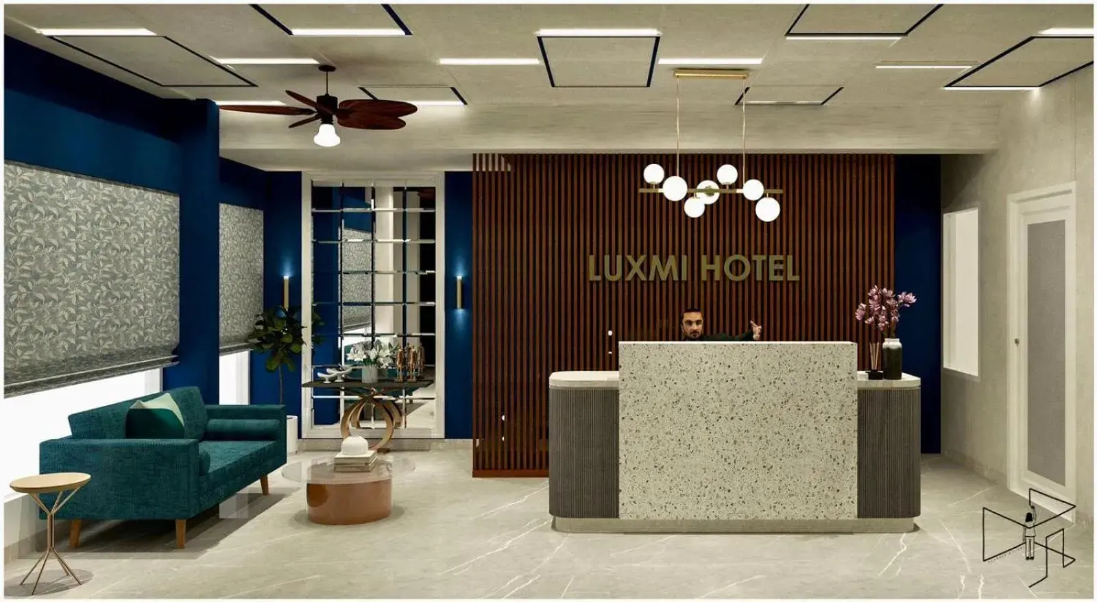 Lobby or reception in Luxmi Hotel Lobby or reception in Luxmi Hotel