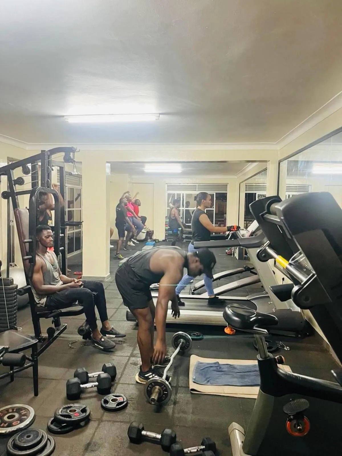 Fitness centre/facilities in Kenendia Hotel