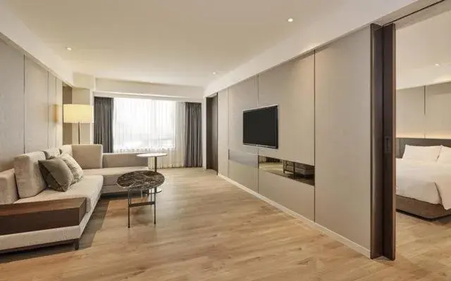 Living room, Bed in Hotel Interburgo Exco Living room, Bed in Hotel Interburgo Exco