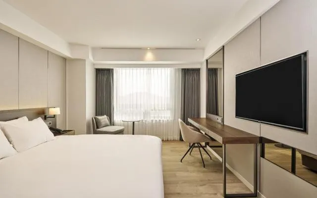 Bedroom, Bed in Hotel Interburgo Exco