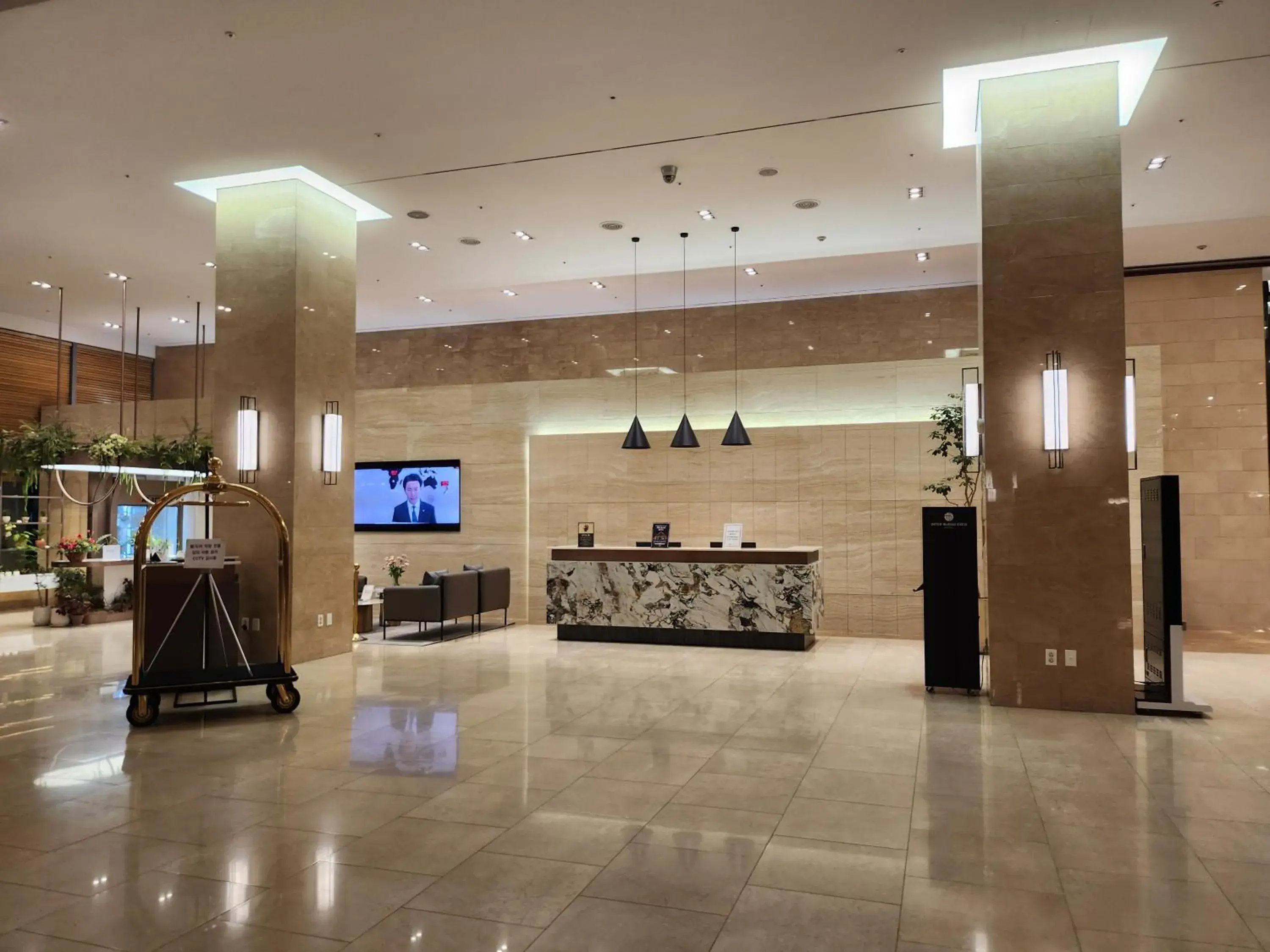 Lobby or reception in Hotel Interburgo Exco Lobby or reception in Hotel Interburgo Exco